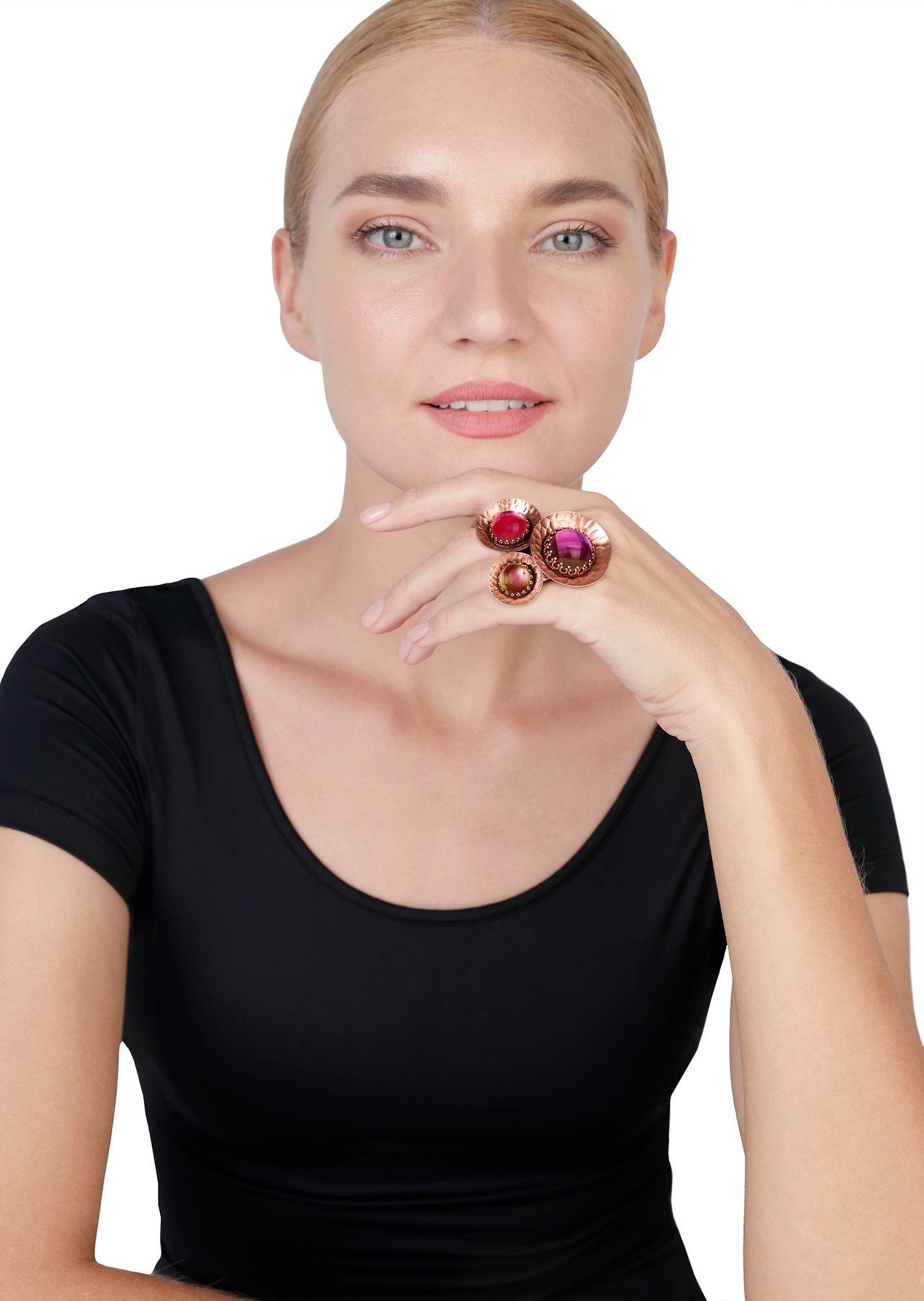 image for Ring Honey Drops in Space Pink / Lila  