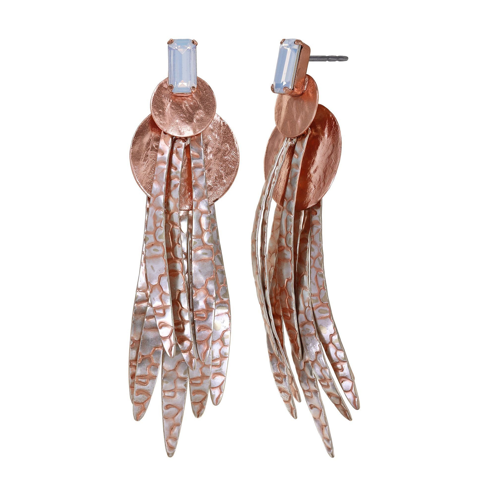 image pour Clou d'oreille pendant Global Glam shiny copper  