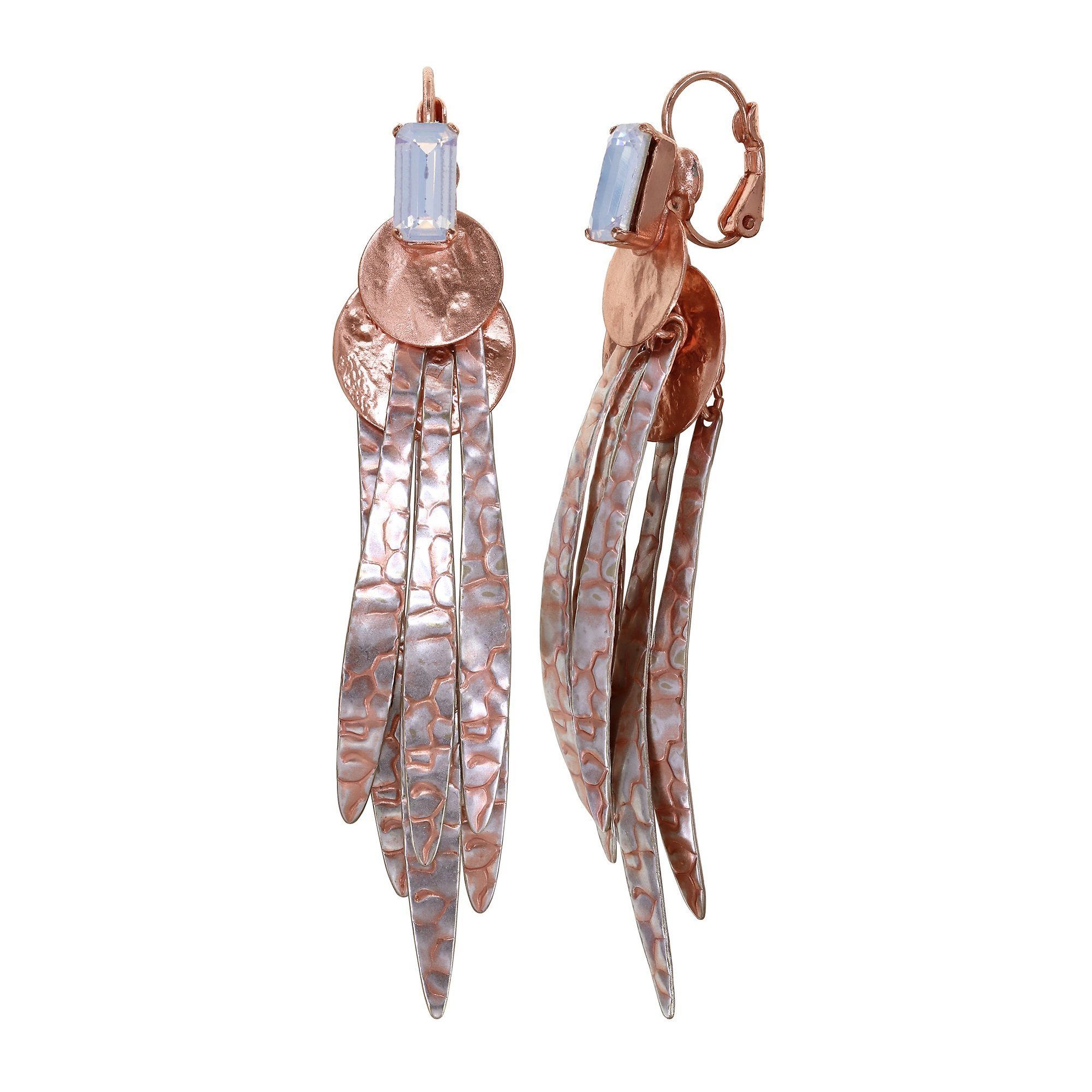 image for Earring Eurowire Dangling Global Glam shiny copper  