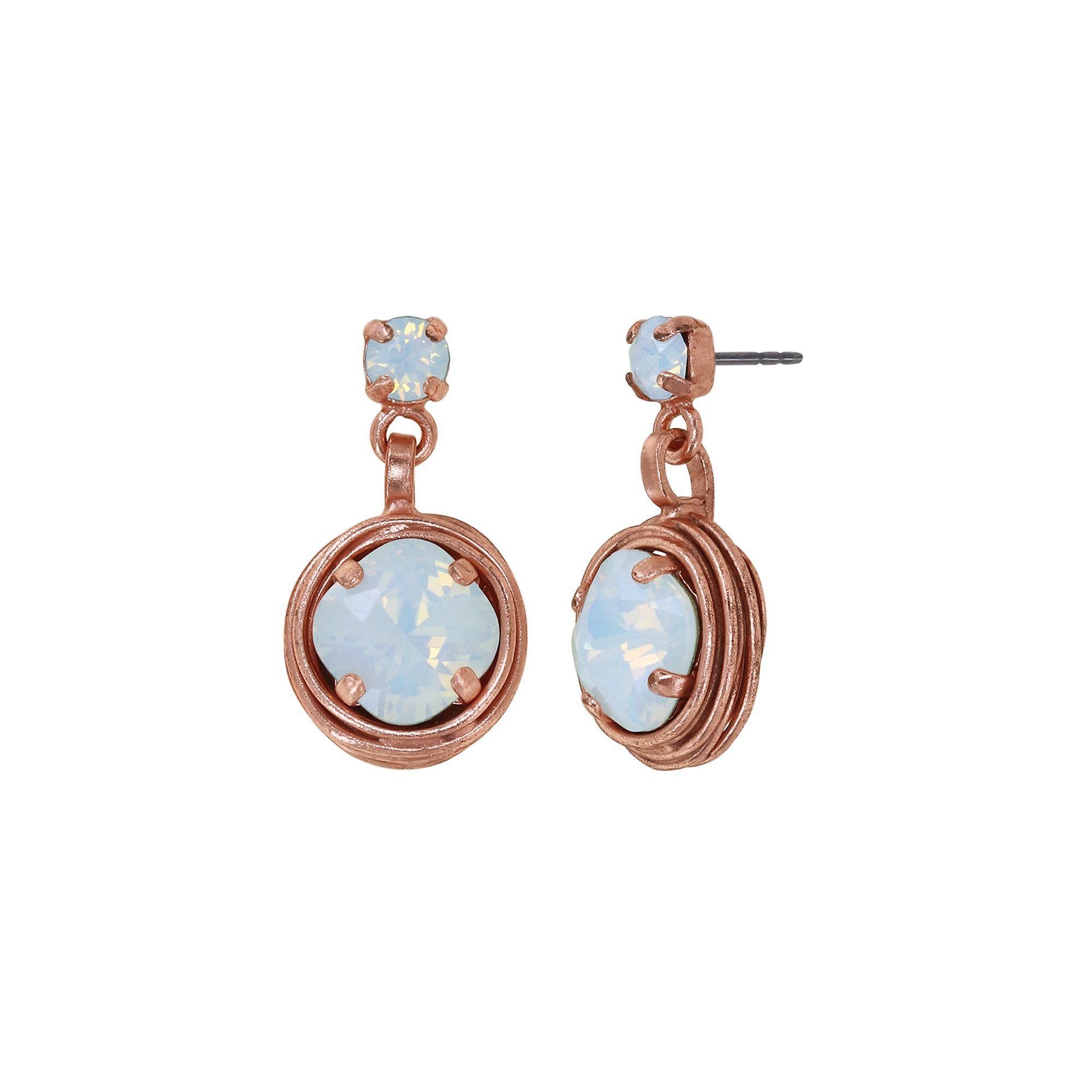 Bild für Ohrstecker baumelnd Global Glam shiny copper  S