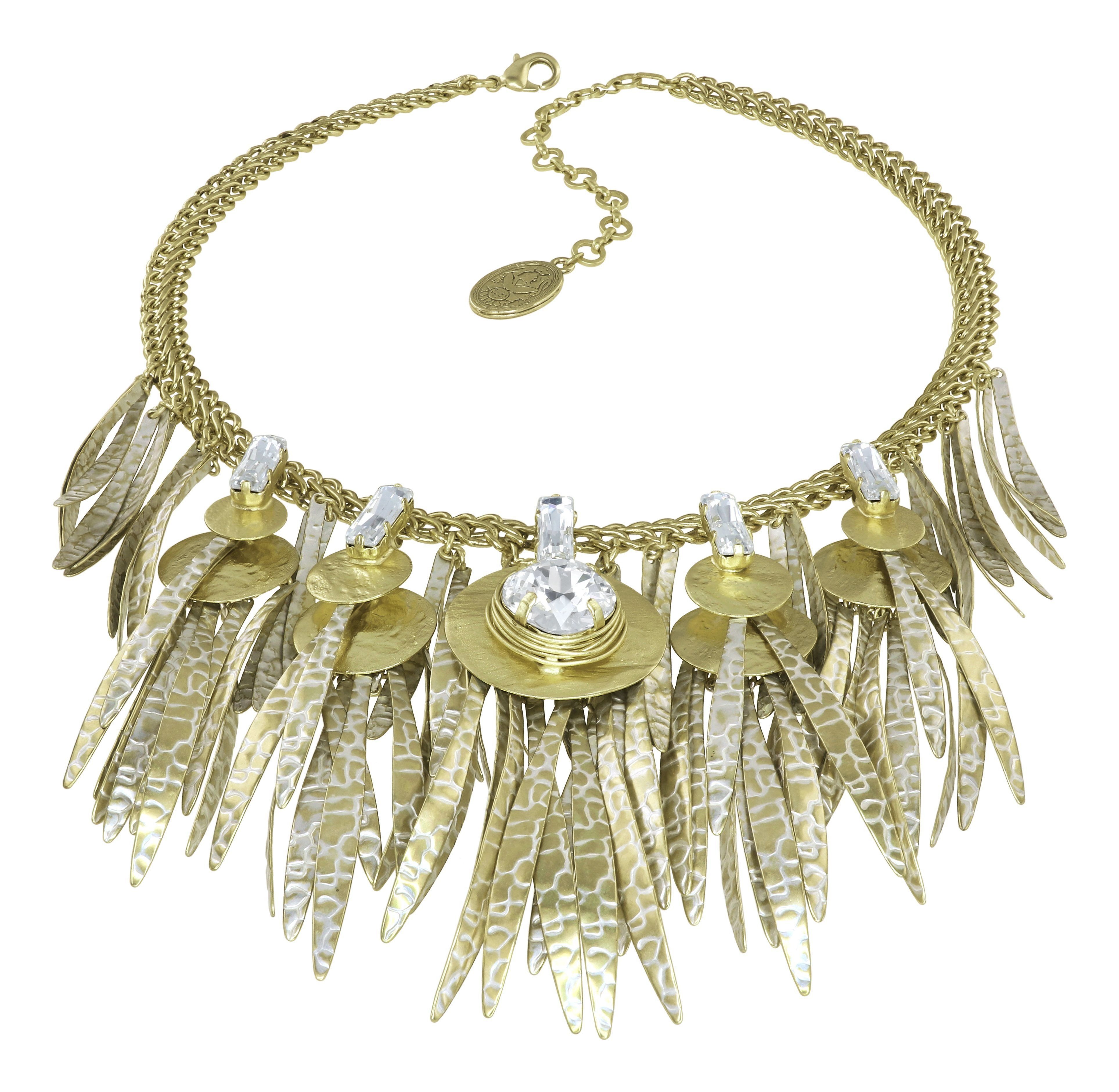 Bild für Halskette Collier Global Glam shiny brass  