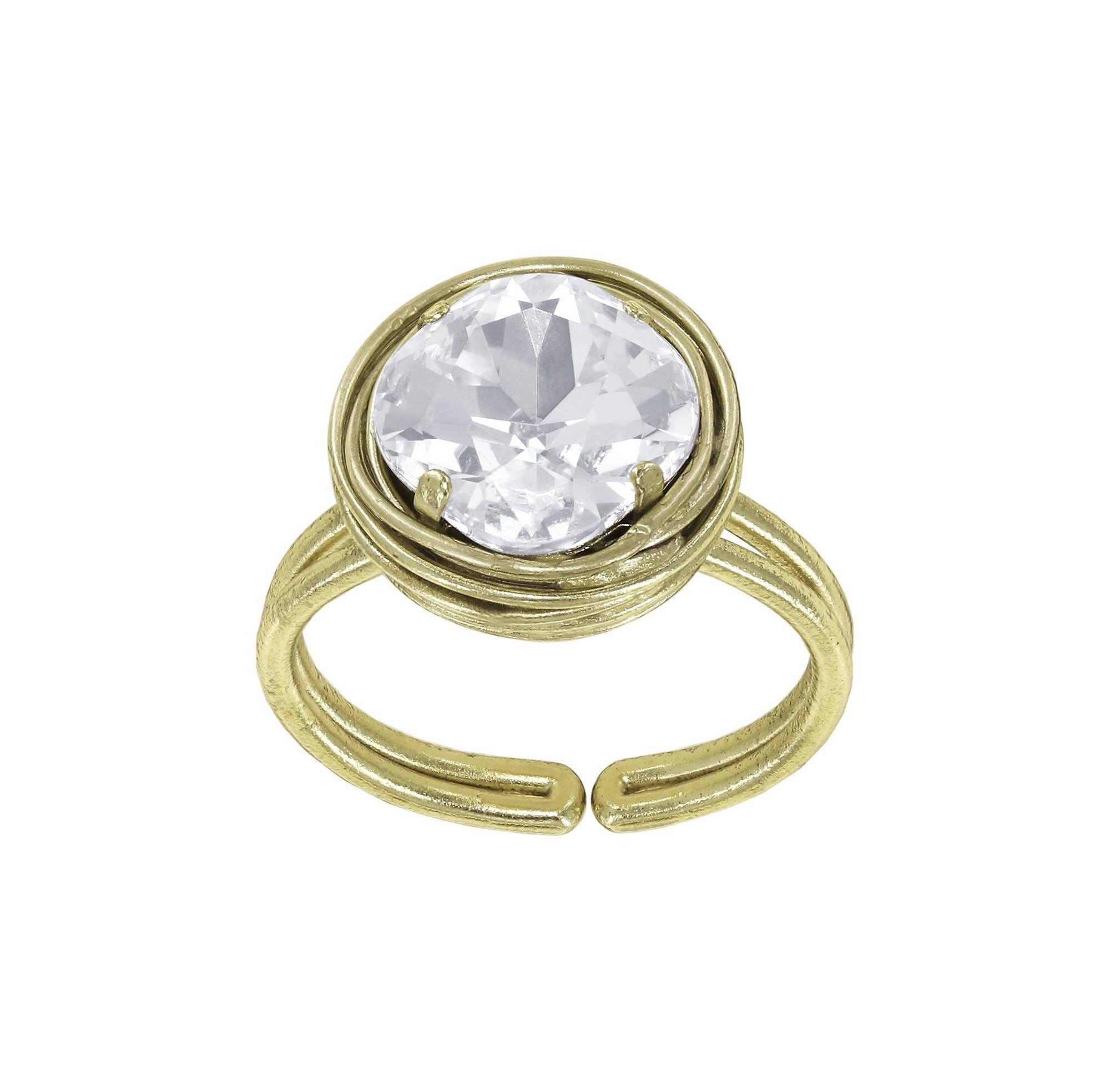 image pour Anneau Global Glam shiny brass  M