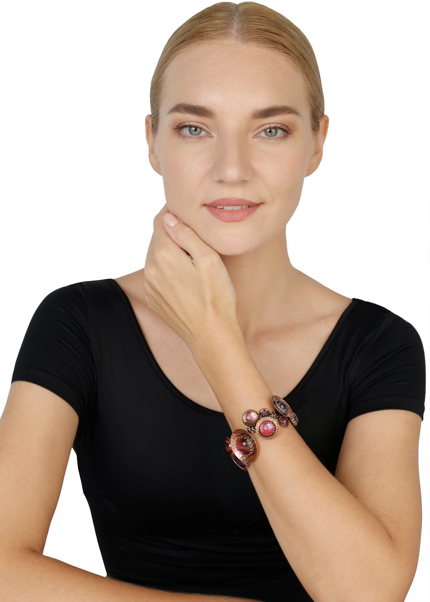 Bild für Armband Honey Drops in Space Pink / Lila  
