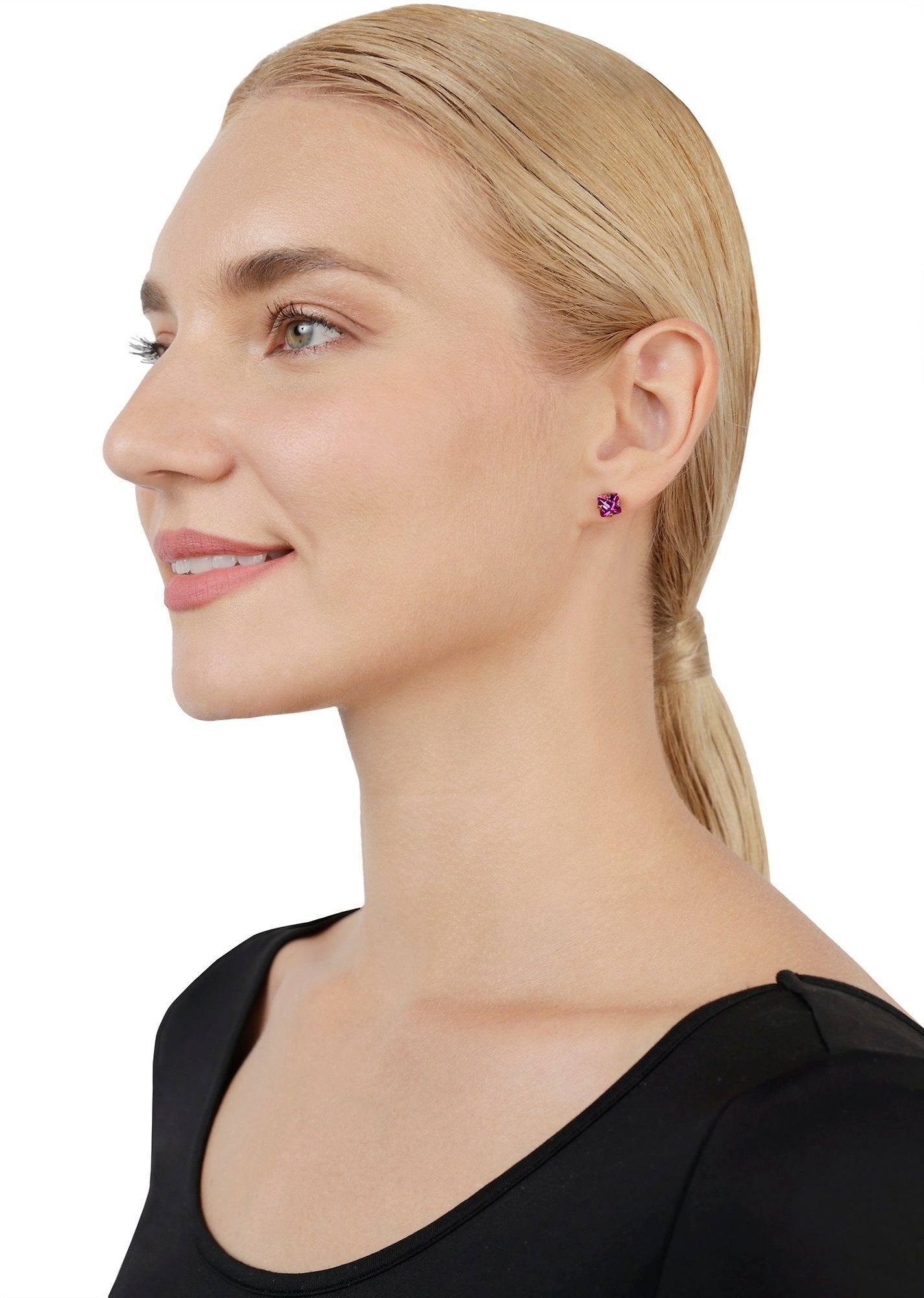 image for Earring Stud Daily Desire Red  S