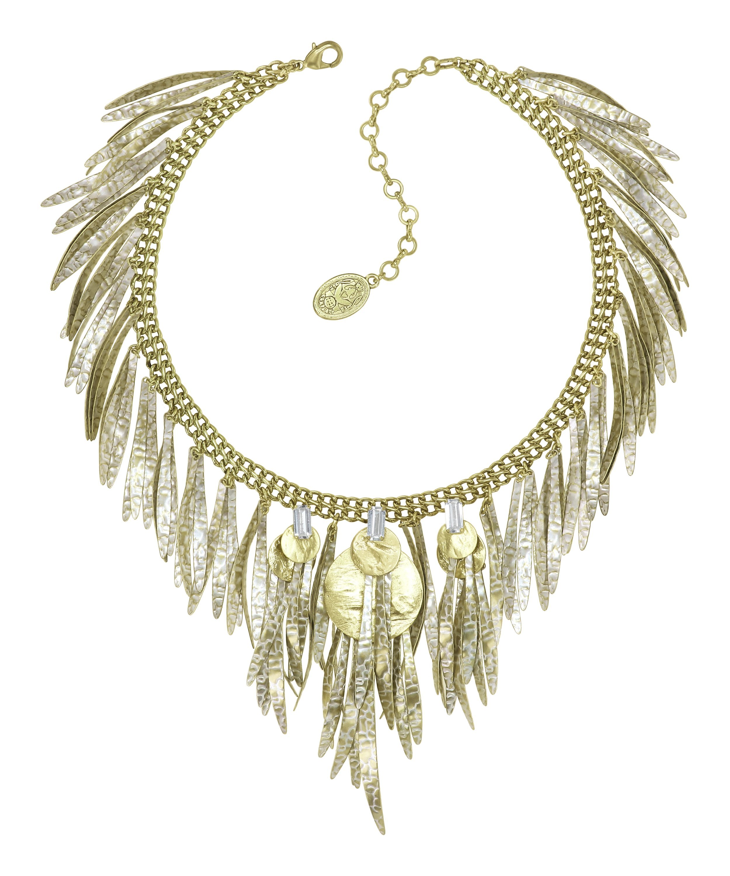 Bild für Halskette Collier Global Glam shiny brass  