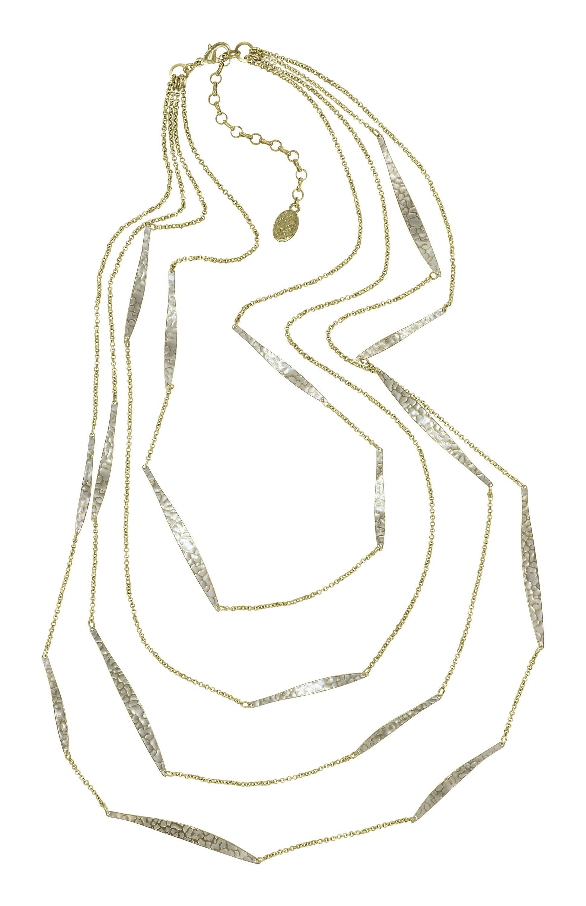 image pour Collier (long) Global Glam shiny brass  