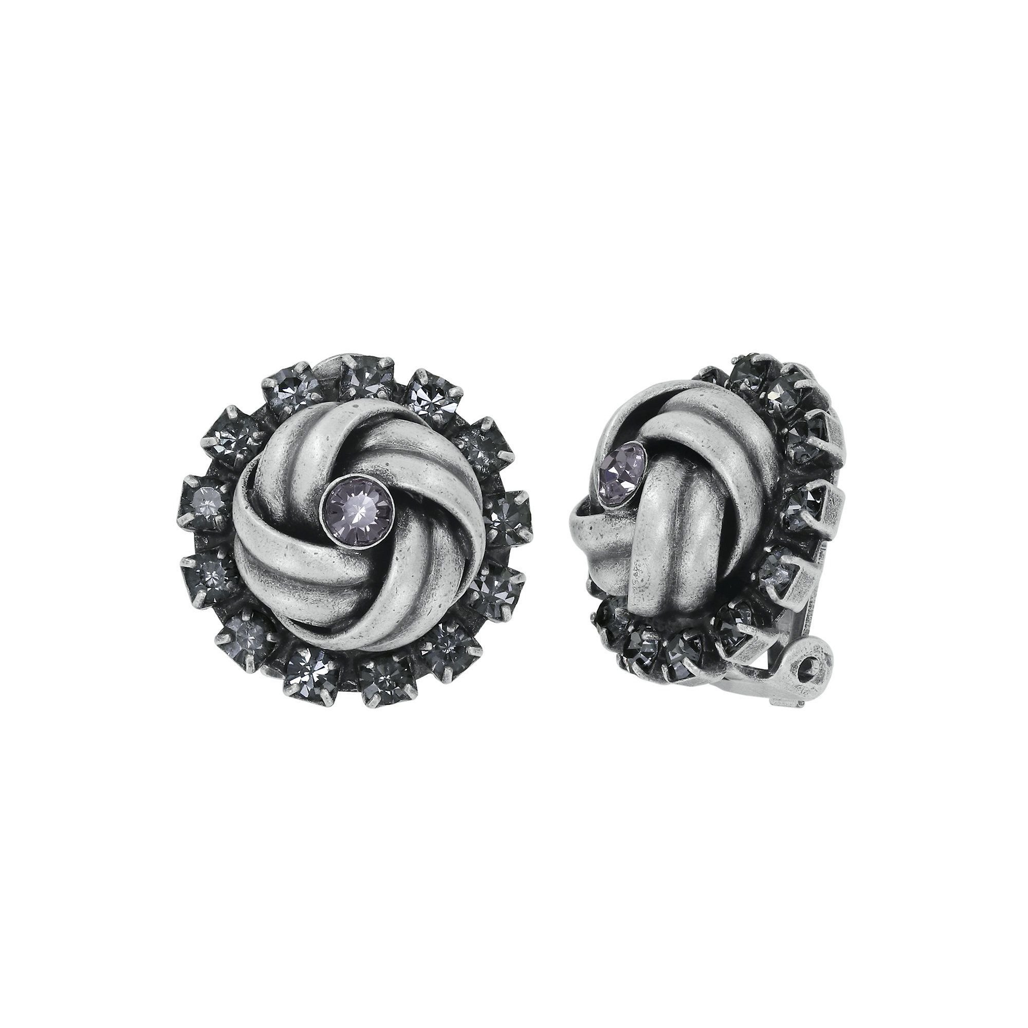 image pour Boucles d'oreilles Clip La Comtesse II Noir  