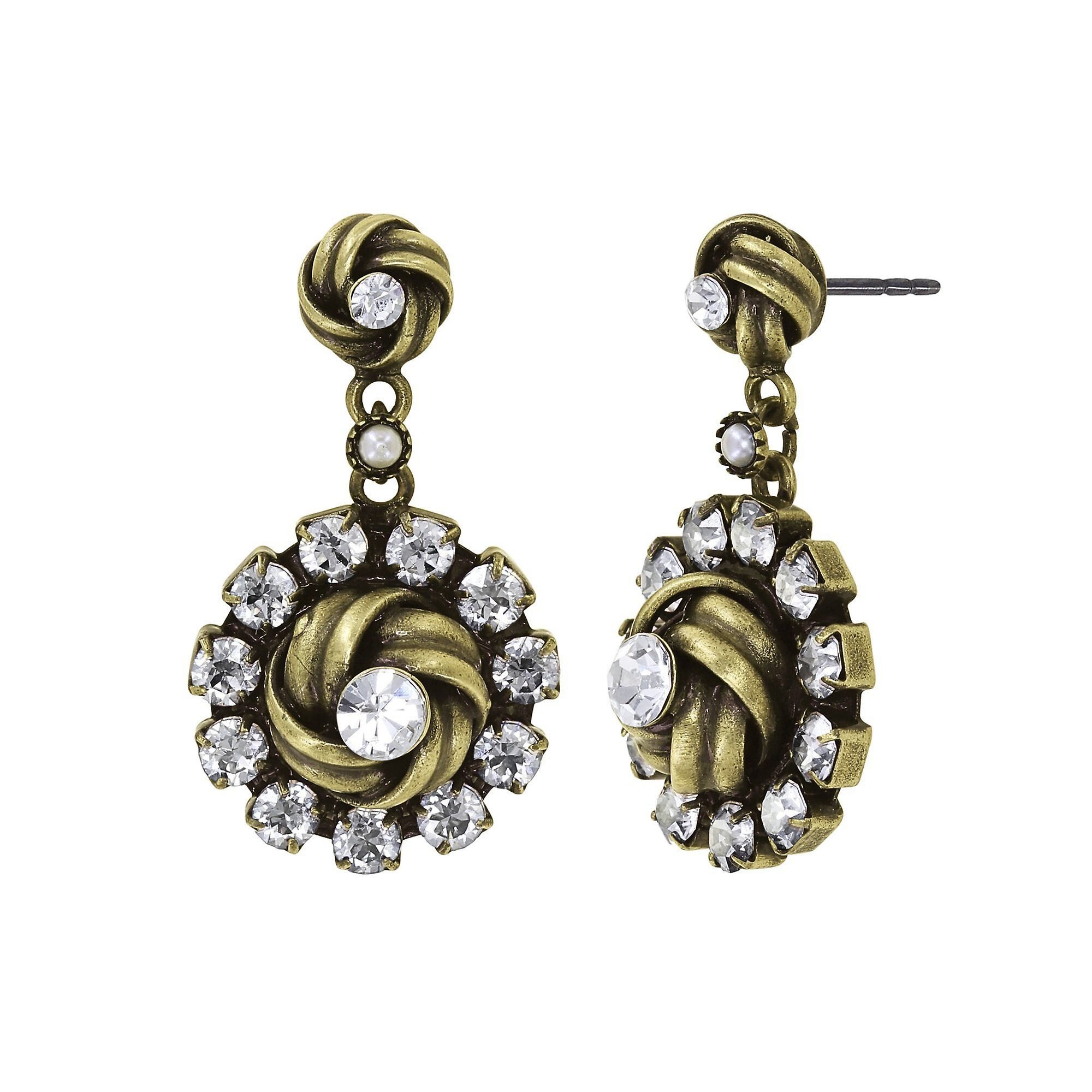 image pour Clou d'oreille pendant La Comtesse II Blanc  