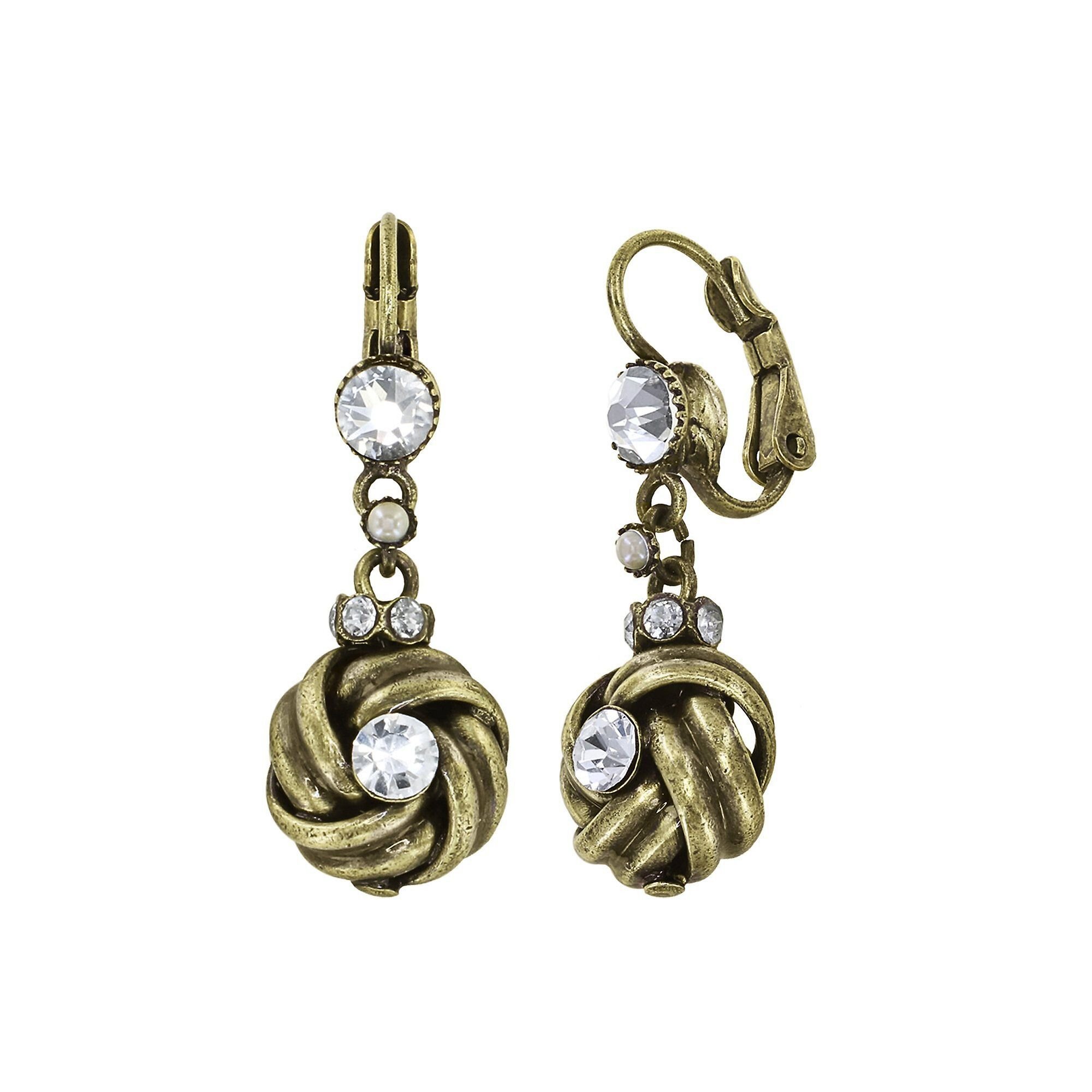image for Earring Eurowire Dangling La Comtesse II White  