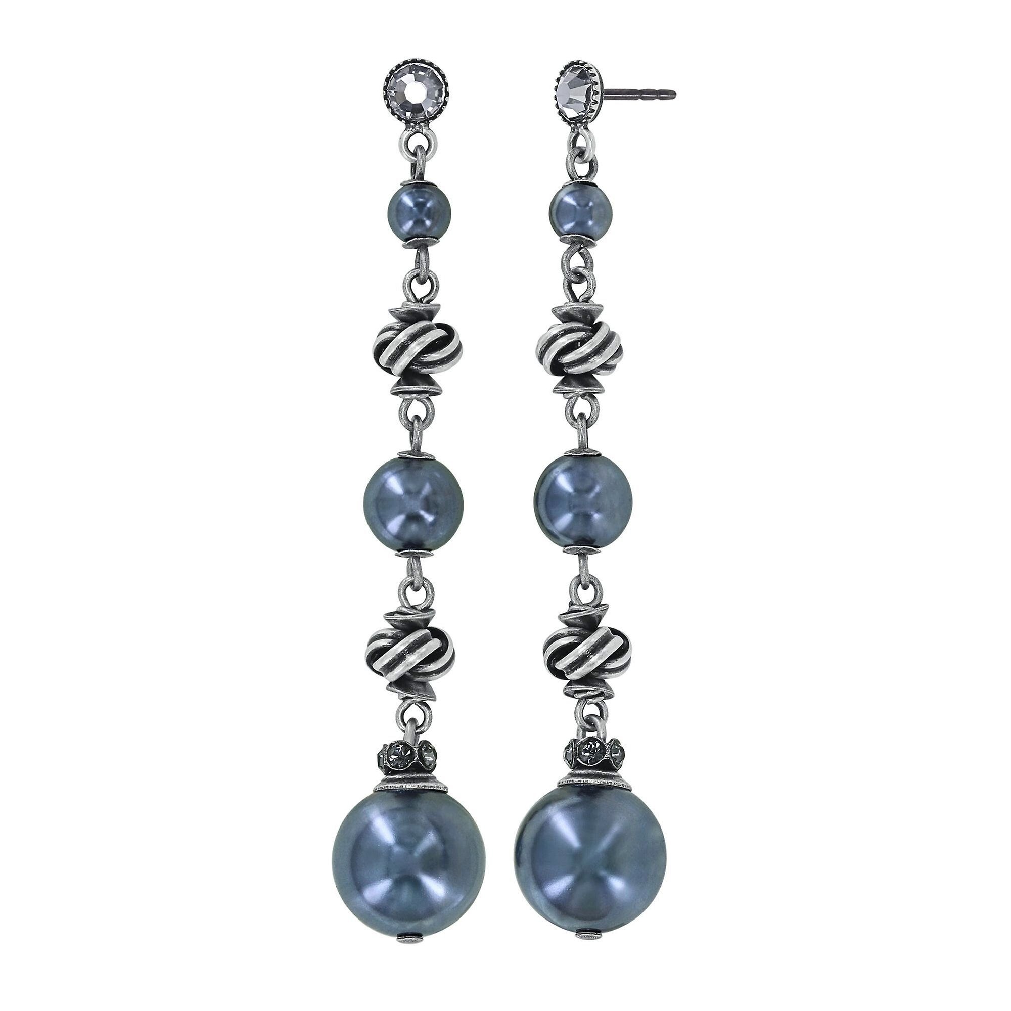 image pour Clou d'oreille pendant La Comtesse II Noir  
