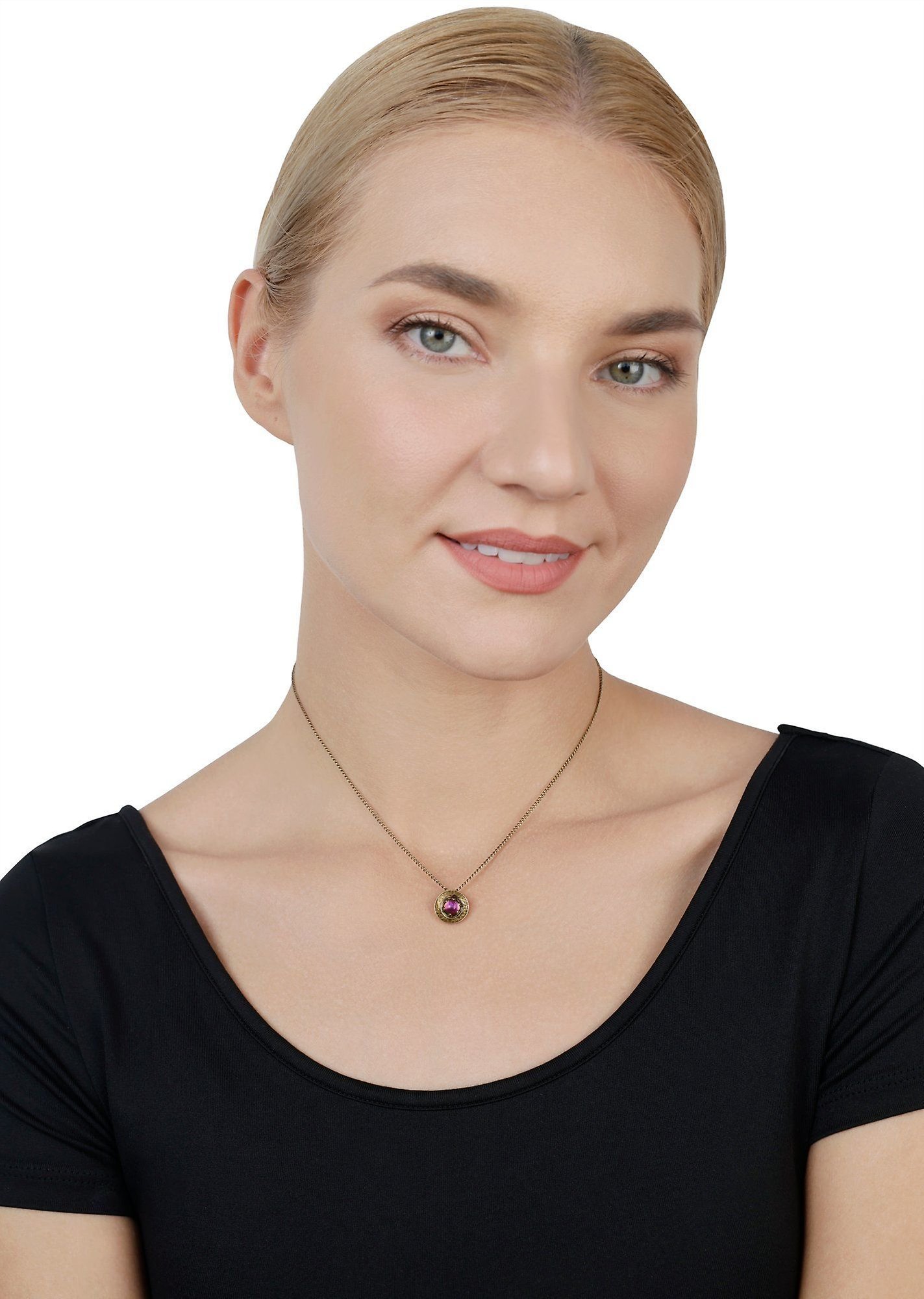 image for Necklace Pendant Honey Drops in Space Lila  size 2XS