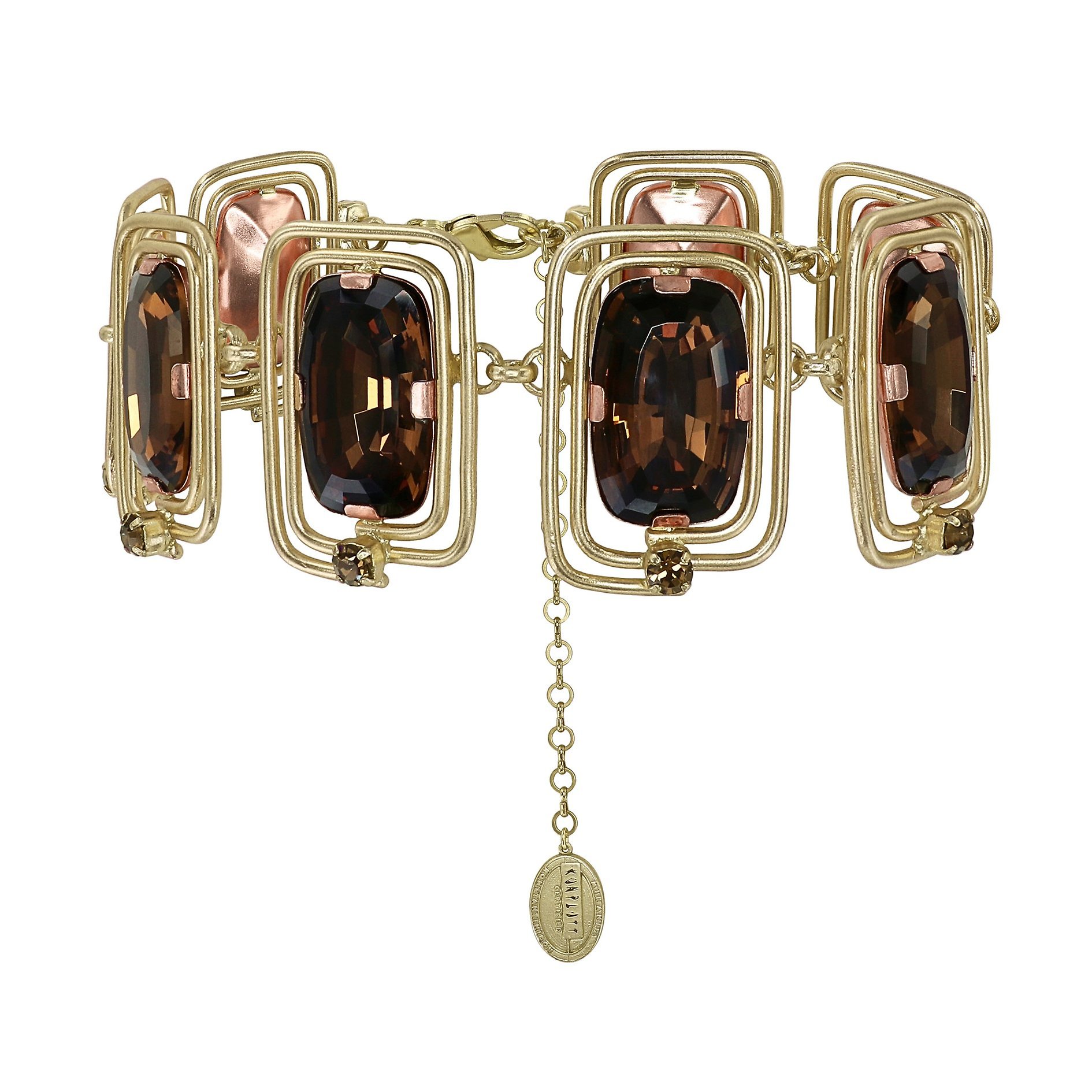 image for Necklace choker-collier To The Max Brown  size L