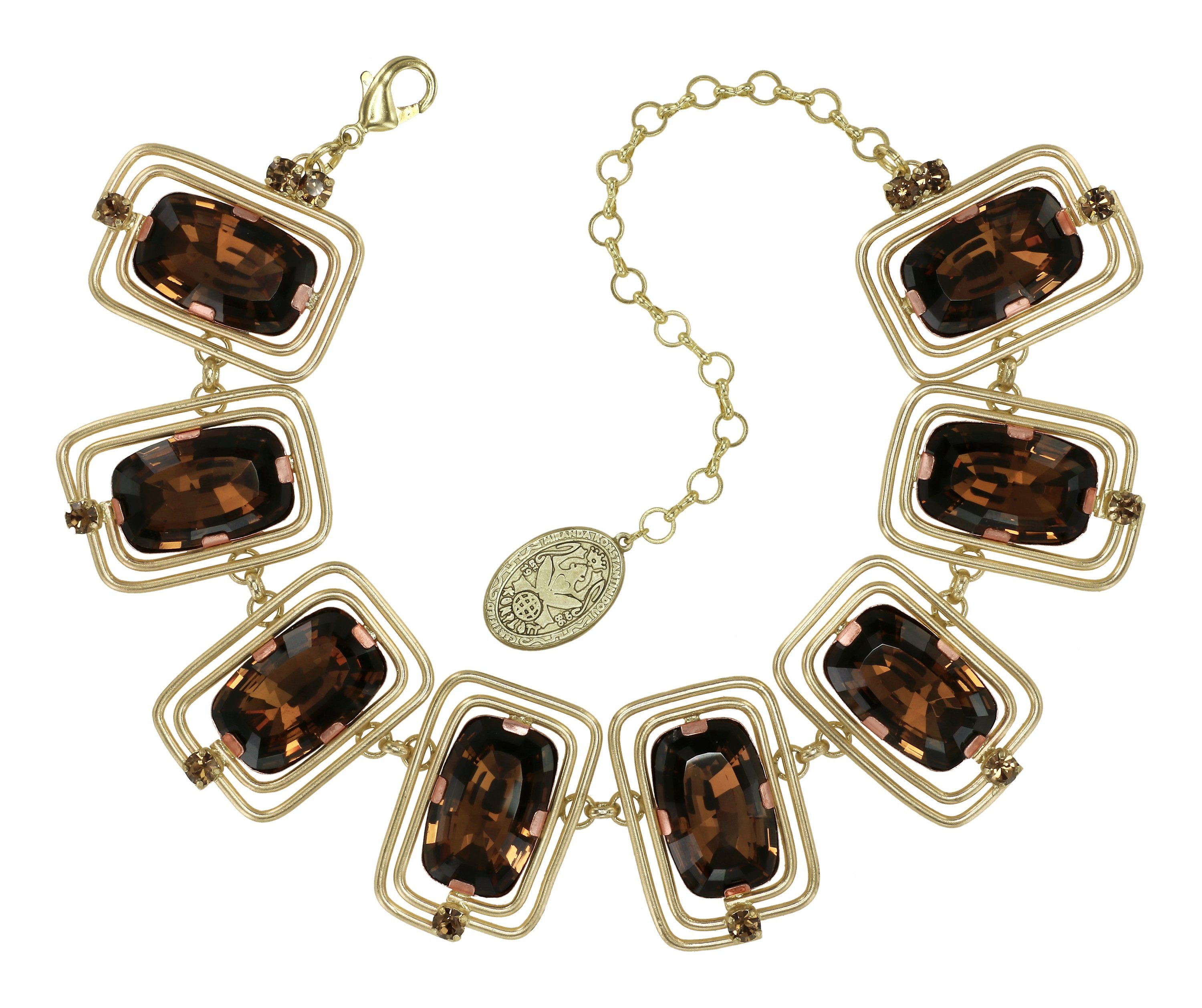 image for Necklace choker-collier To The Max Brown  size L