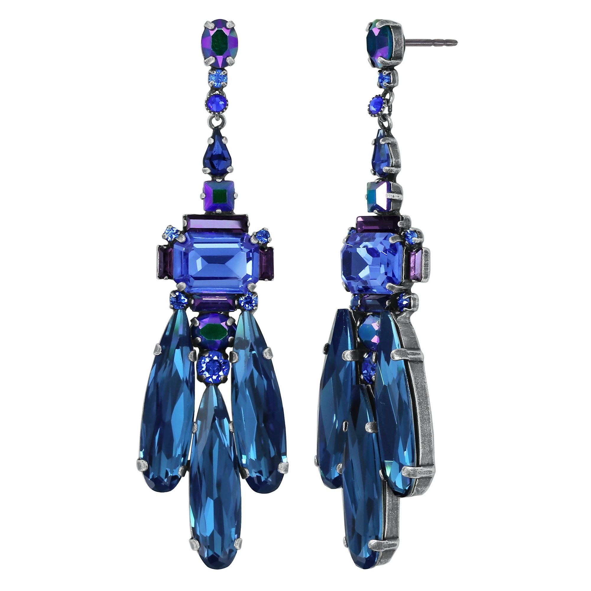 image pour Clou d'oreille pendant Strictly Beautiful Bleu  