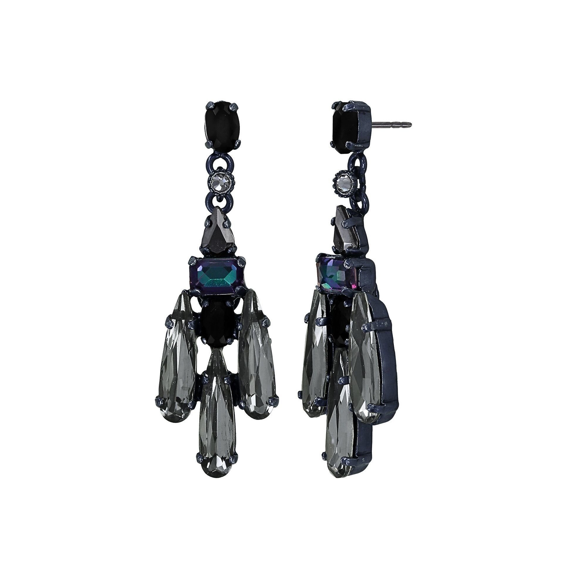 image pour Clou d'oreille pendant Strictly Beautiful Noir  