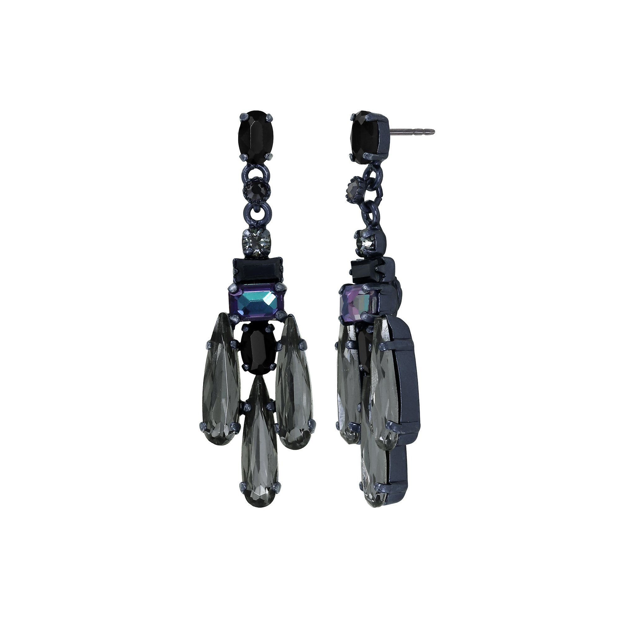 image pour Clou d'oreille pendant Strictly Beautiful Noir  