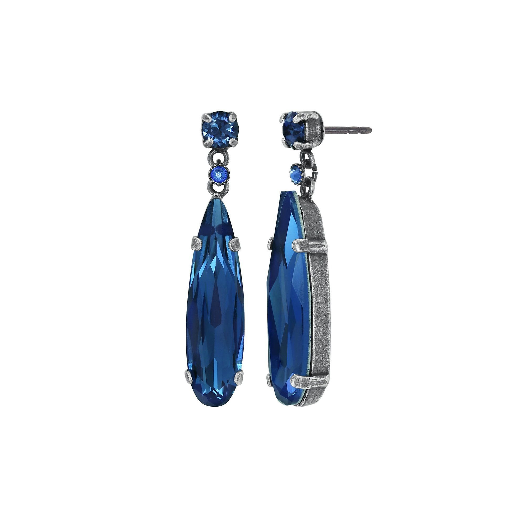image for Earring Stud Dangling Strictly Beautiful Blue  
