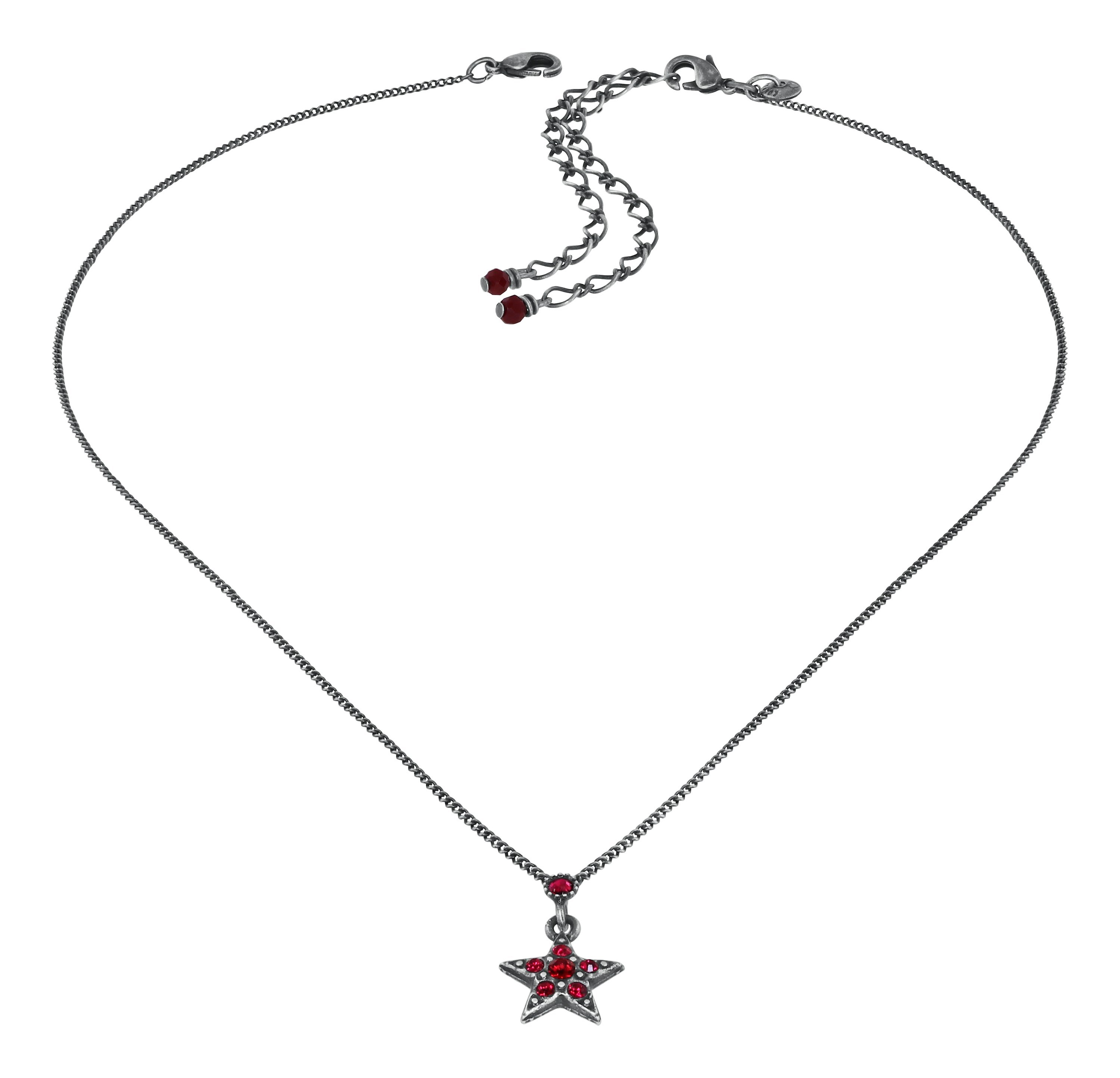 image for Necklace Pendant Soft Temptations Black / Red  