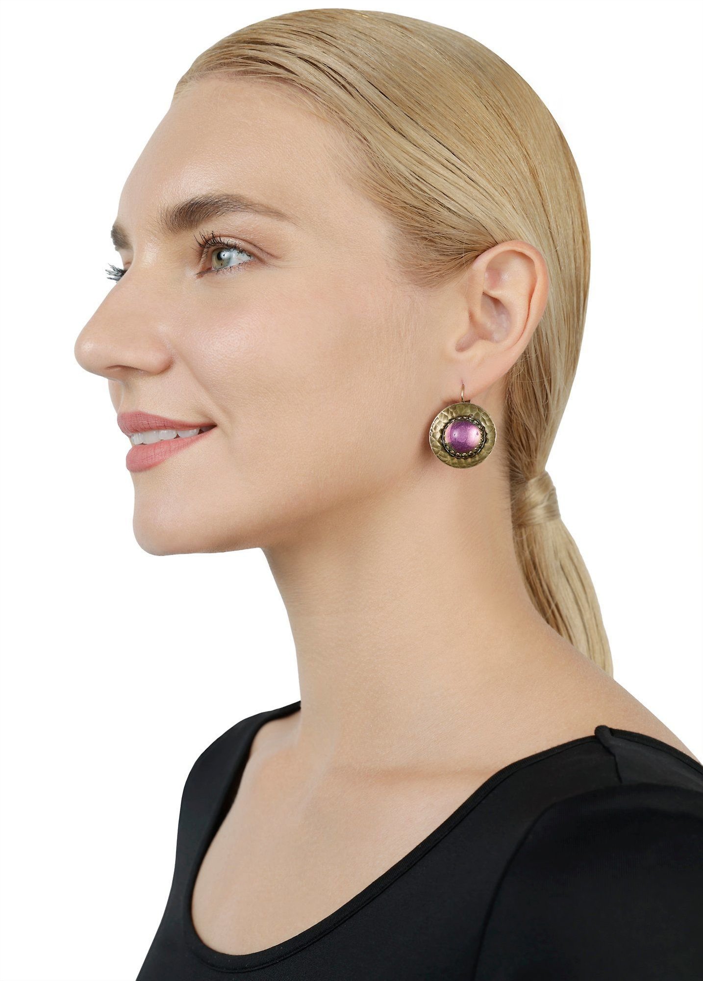 image for Earring Eurowire Honey Drops in Space Lila  size XL