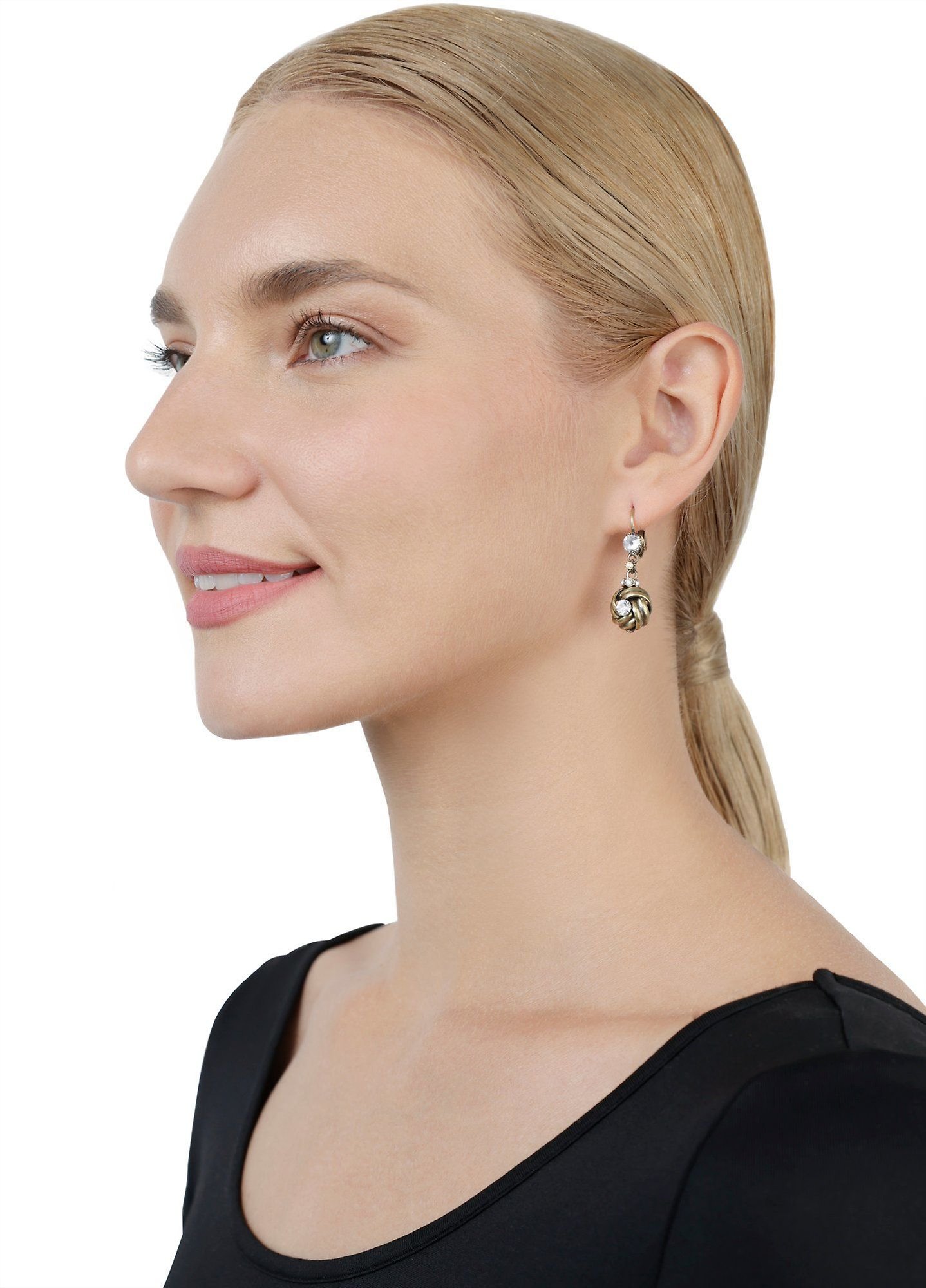 image for Earring Eurowire Dangling La Comtesse II White  