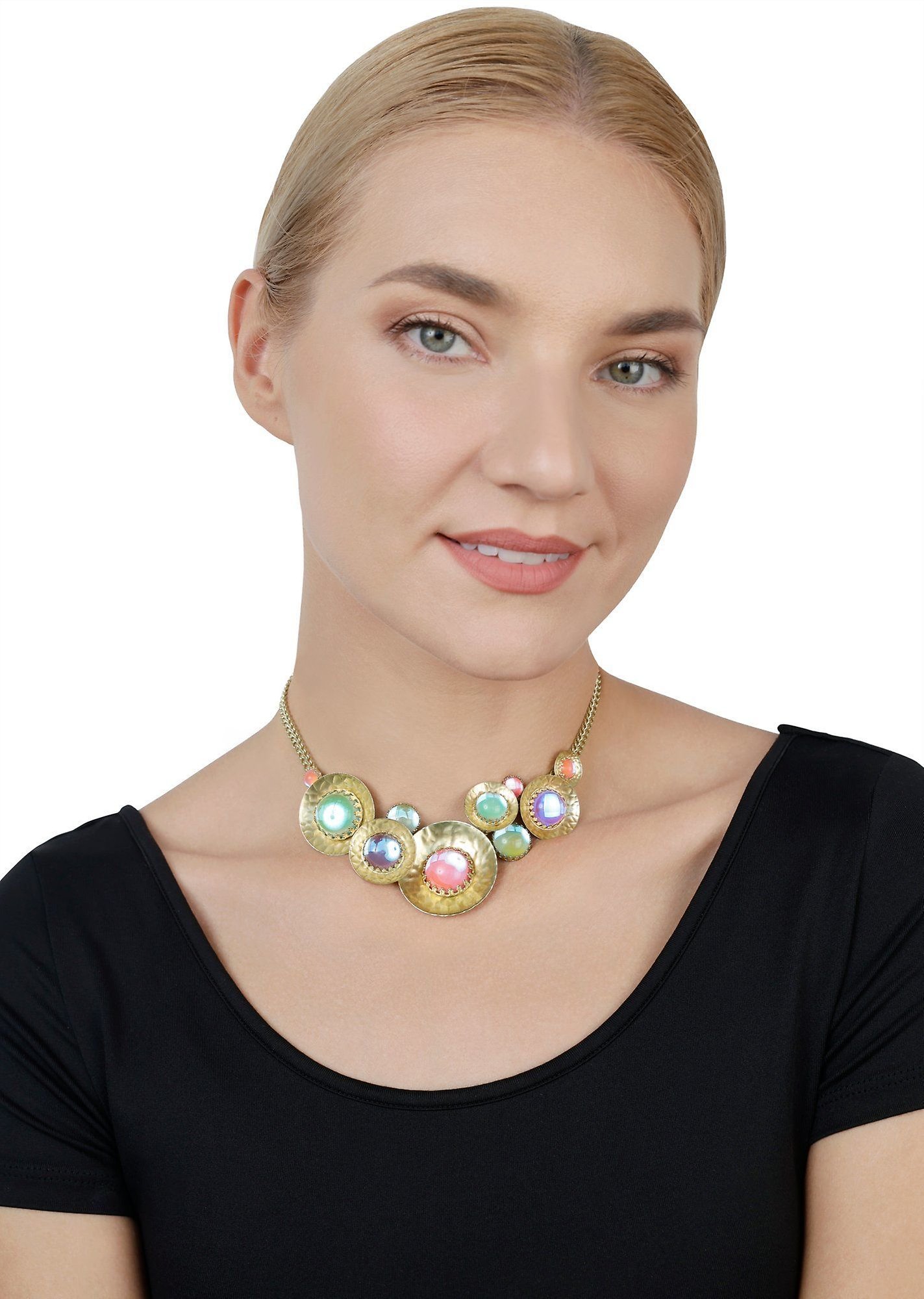 image for Necklace Honey Drops in Space Pastel Multi  