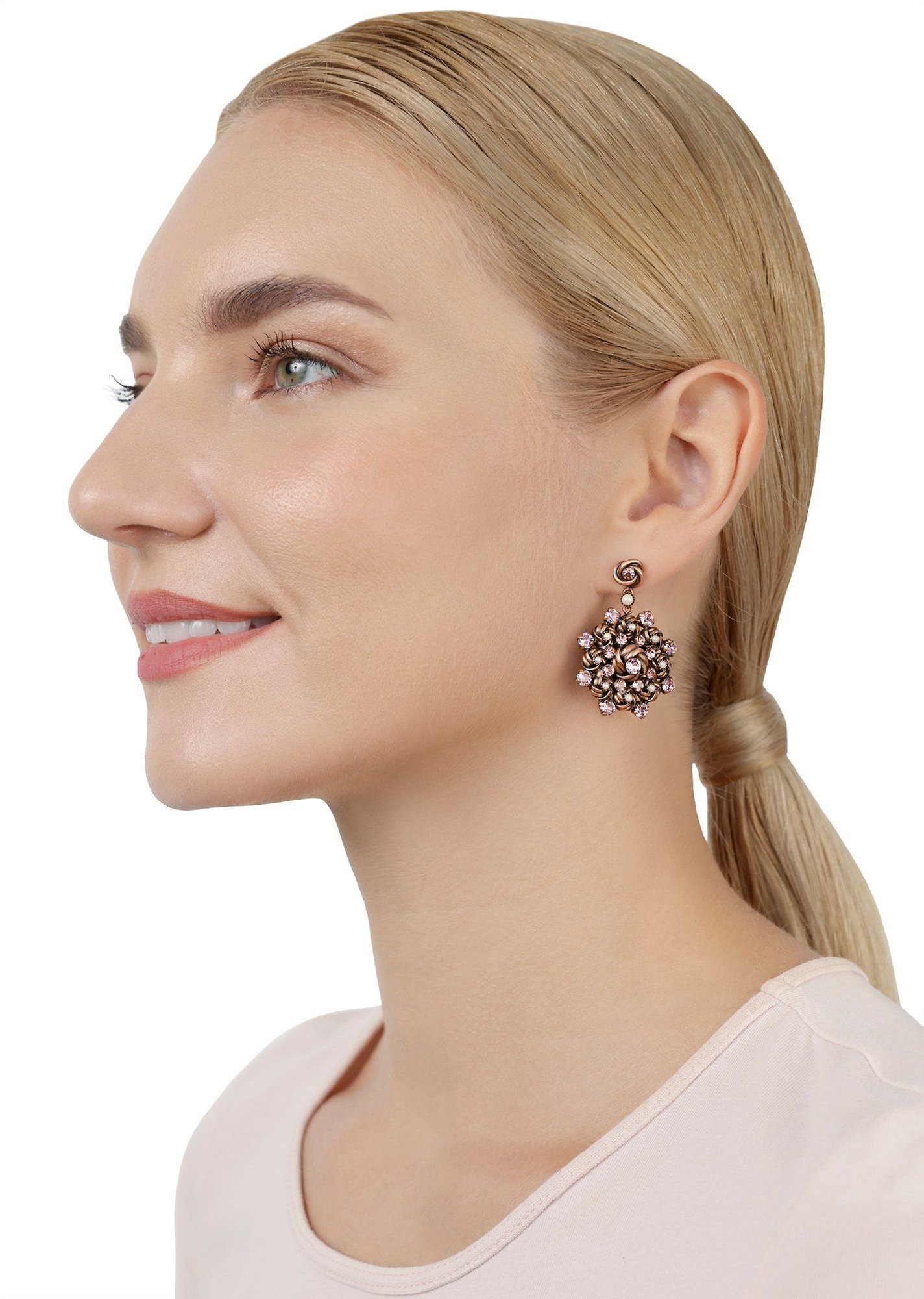 image for Earring Stud Dangling La Comtesse II Brown  size S