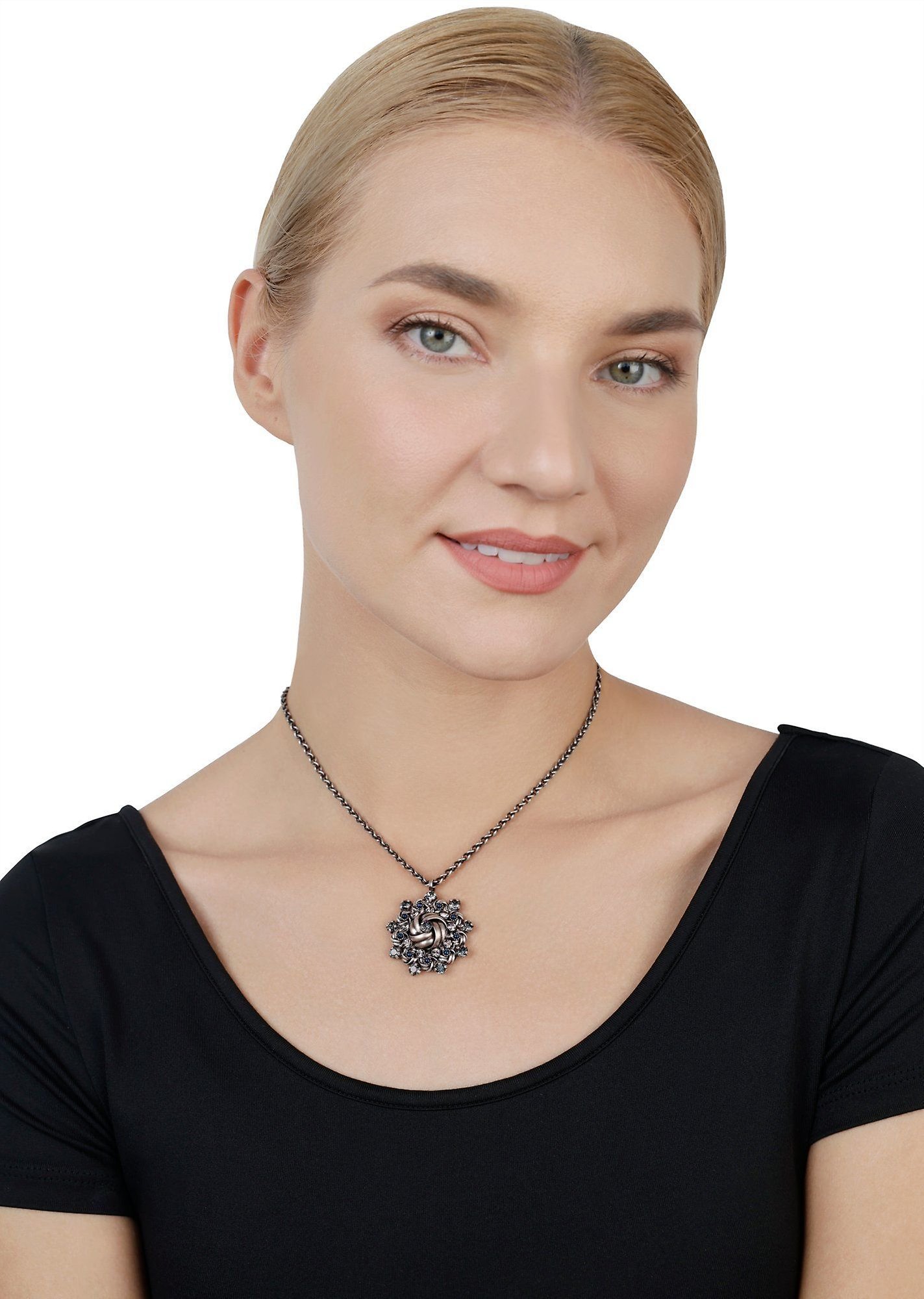 image for Necklace Pendant La Comtesse II Black  size M
