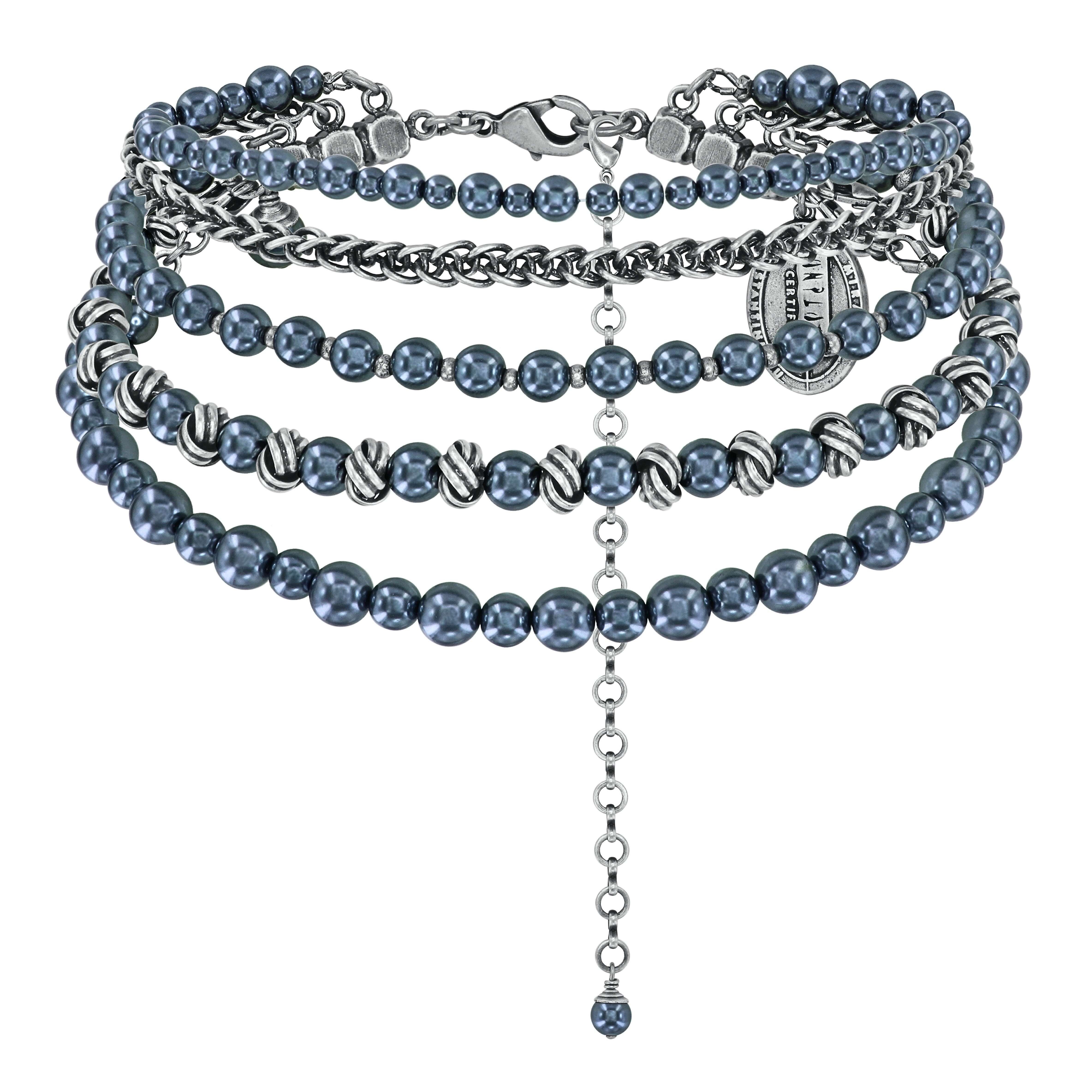 image pour Collier ras-de-cou La Comtesse II Noir  