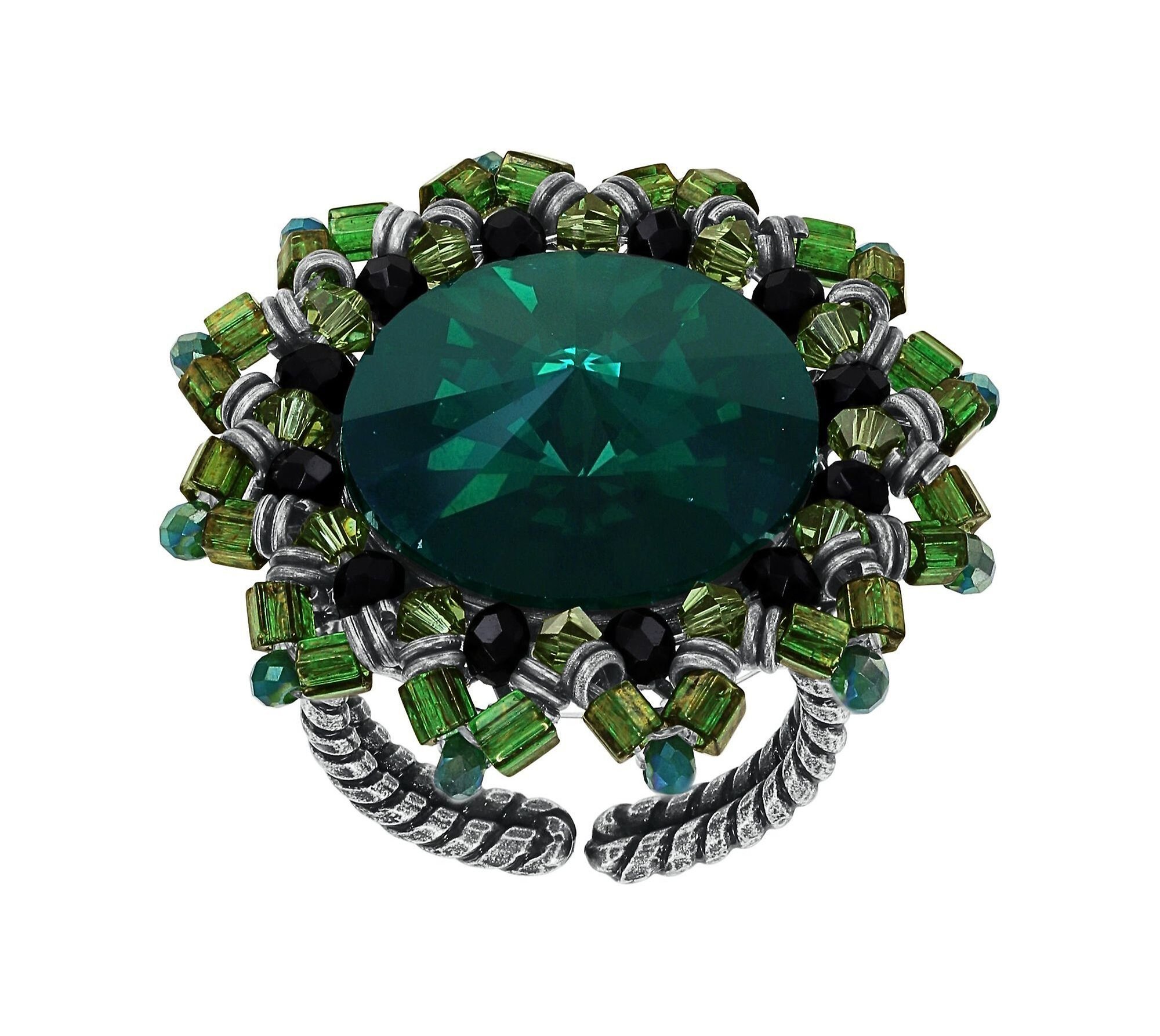 image pour Anneau Soft Temptations Noir / Vert  