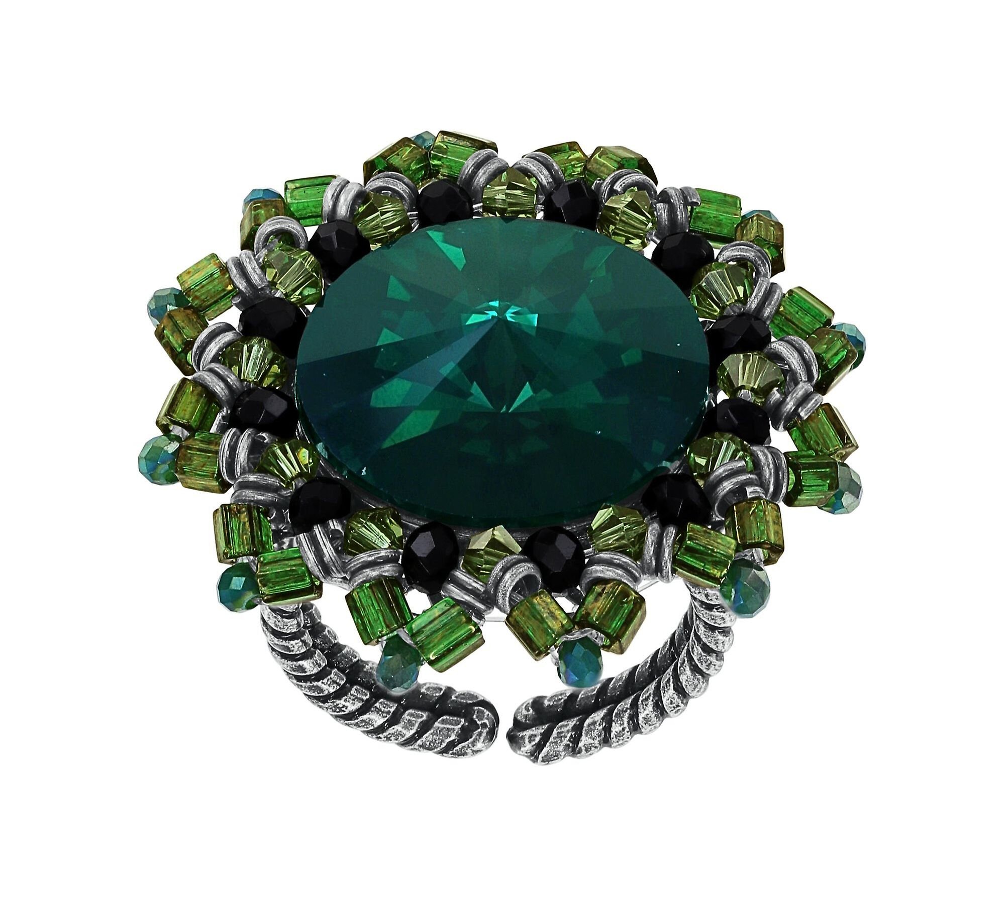 Bild für Ring Soft Temptations Schwarz / Grün  