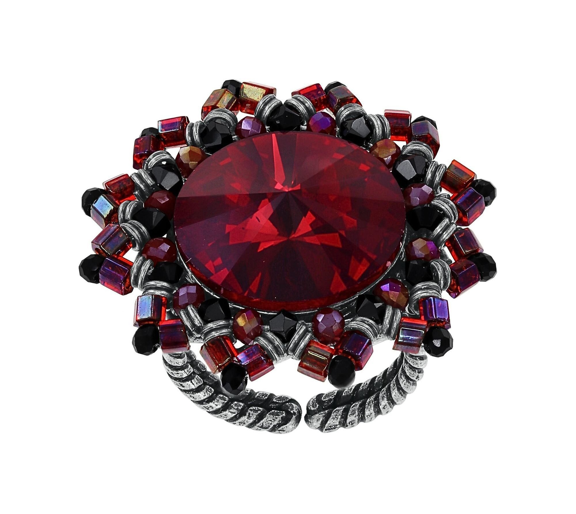 Bild für Ring Soft Temptations Schwarz / Rot  