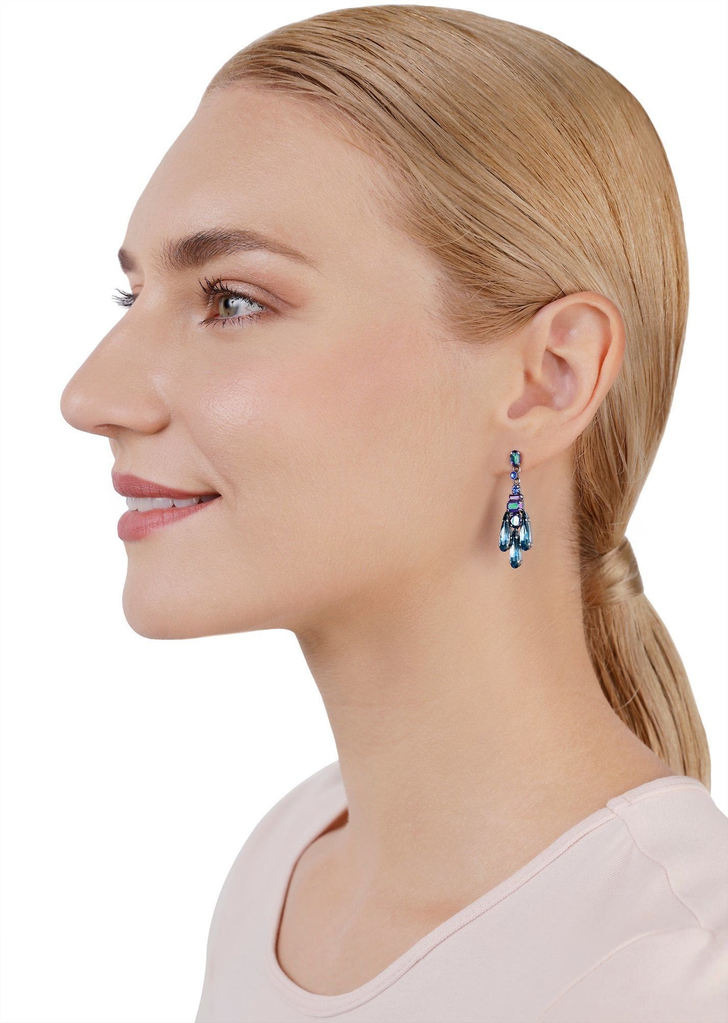 image pour Clou d'oreille pendant Strictly Beautiful Bleu  