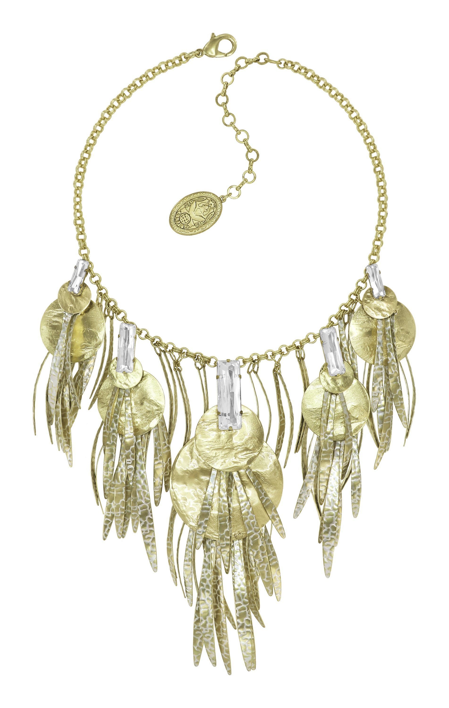 image for Necklace Collier Global Glam shiny brass  