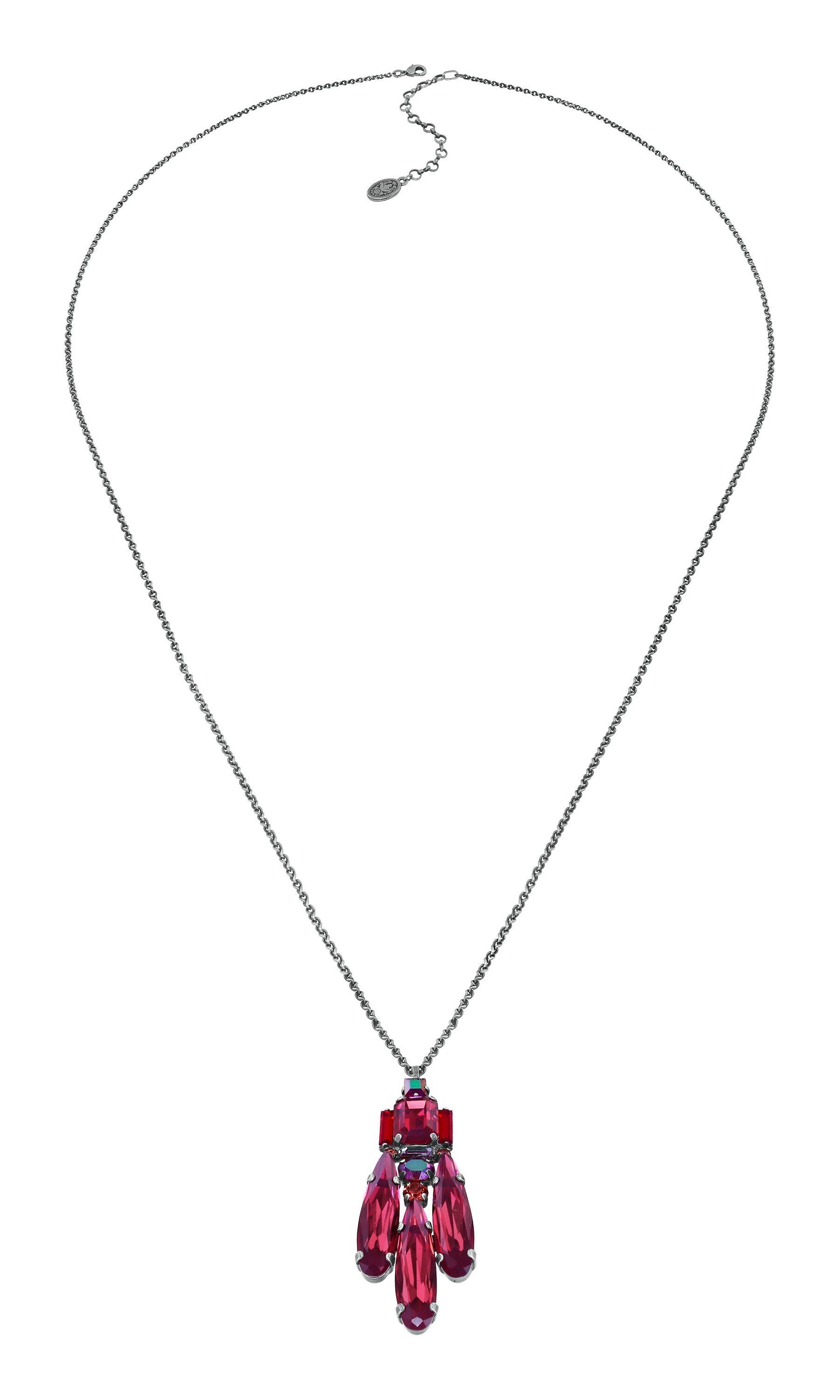 image for Necklace Pendant (Long) Strictly Beautiful Red  