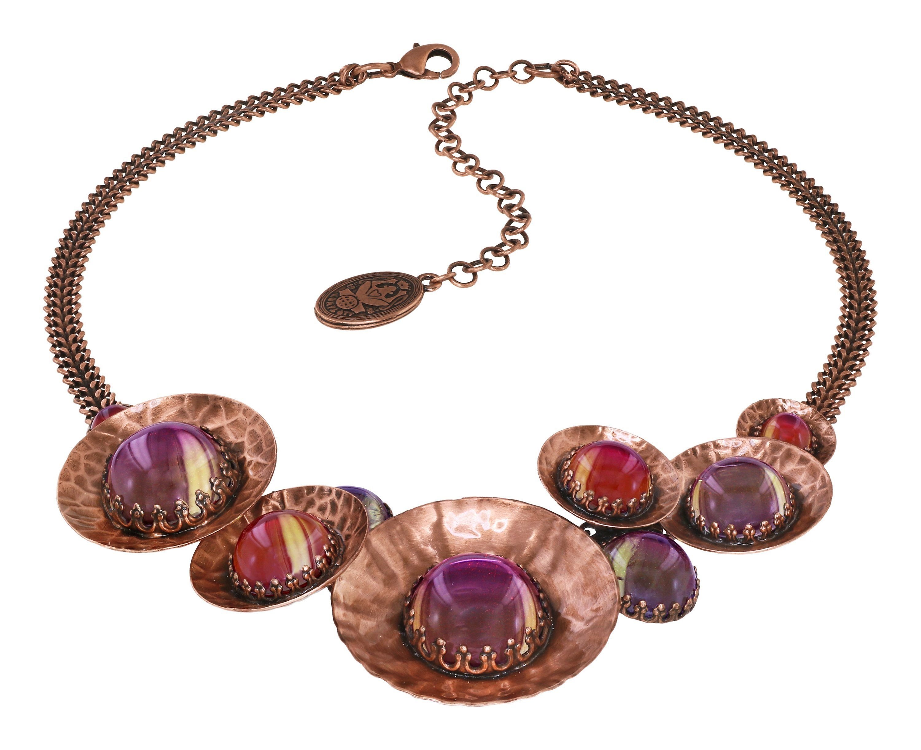 image for Necklace Honey Drops in Space Pink / Lila  