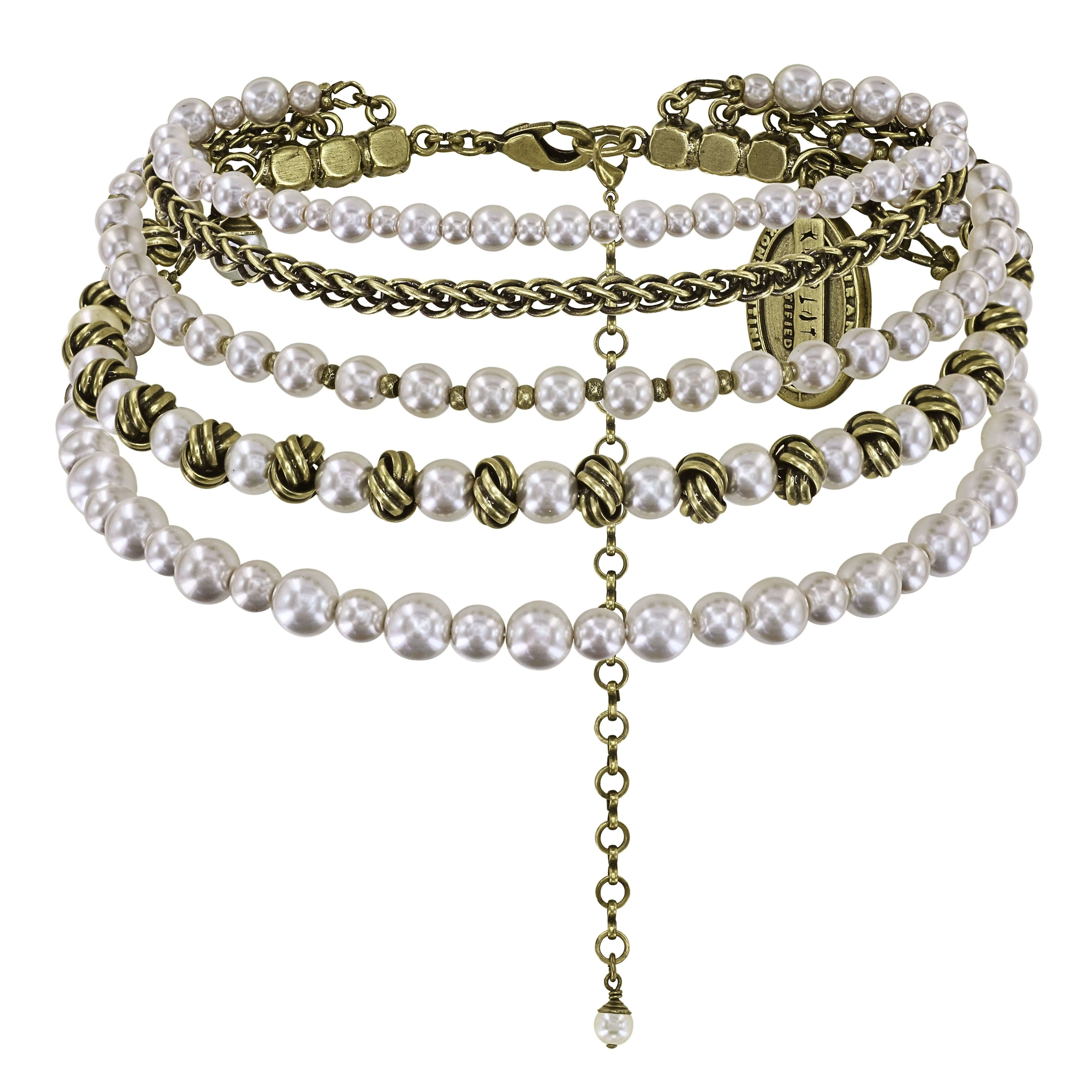 Bild für Choker Collier La Comtesse II Weiß  