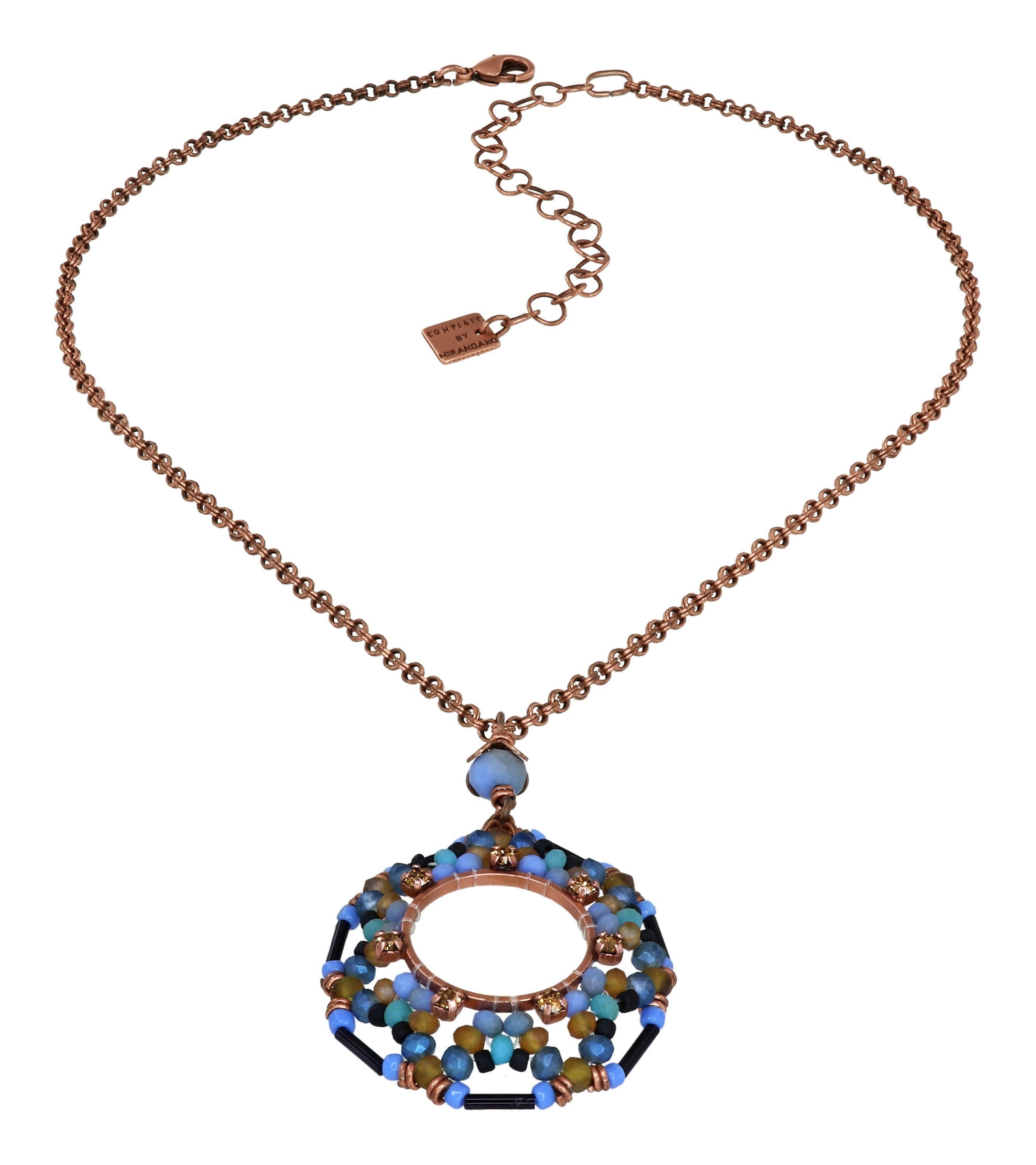 Bild für Halskette mit Anhänger Beat of the Beads Blau / Braun  