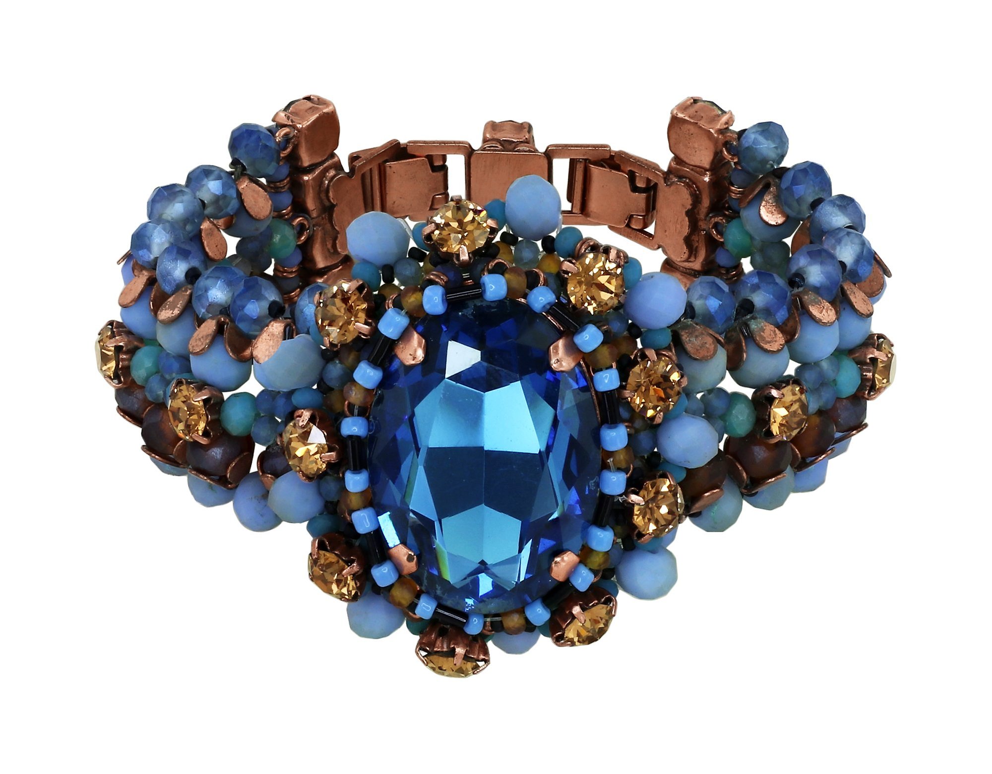 Bild für Armband Beat of the Beads Blau / Braun  