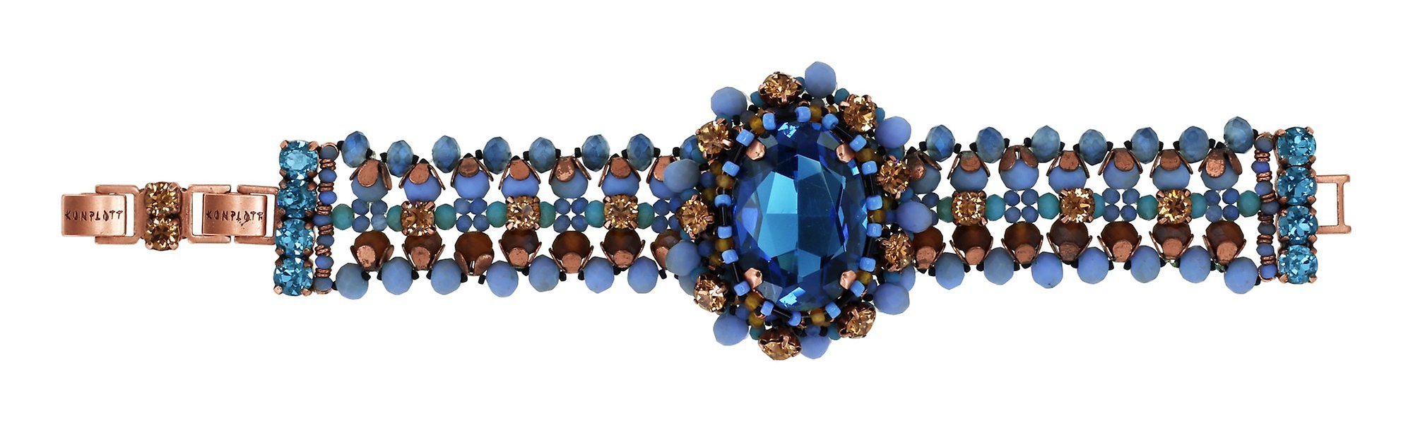 Bild für Armband Beat of the Beads Blau / Braun  