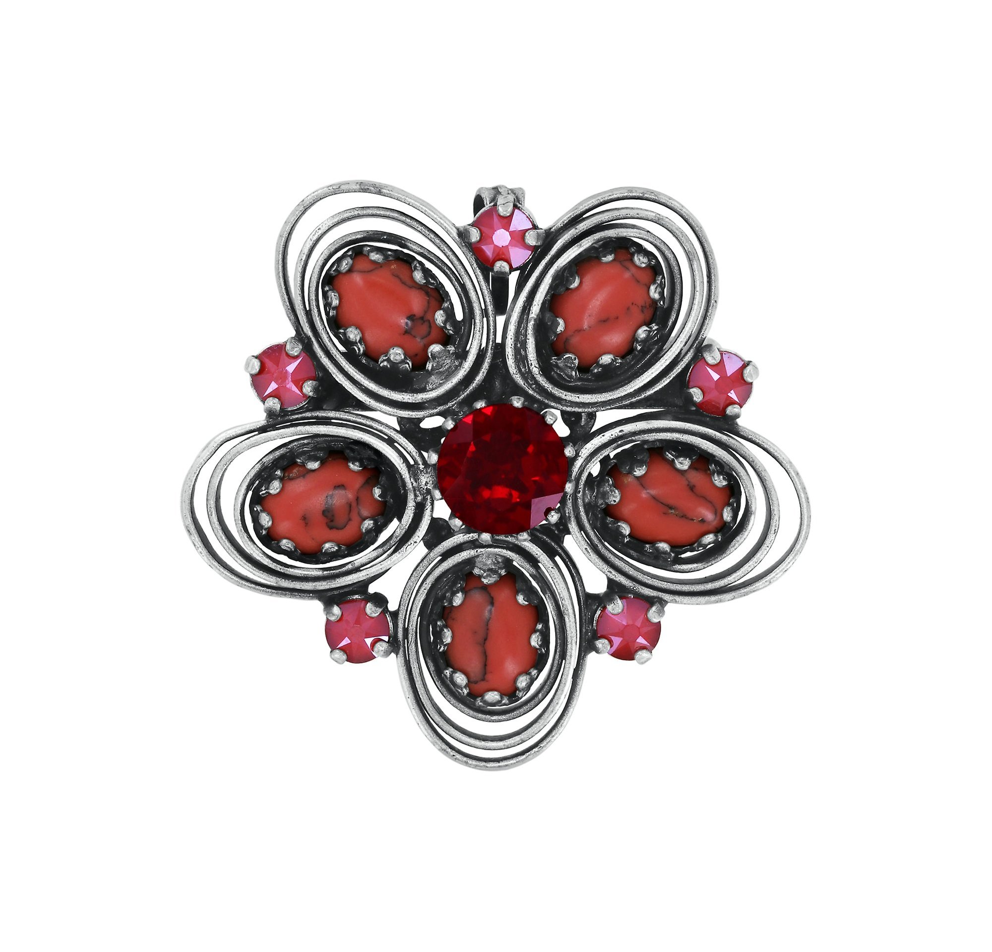 image for Brooch Boho Twist Red / Orange  size M