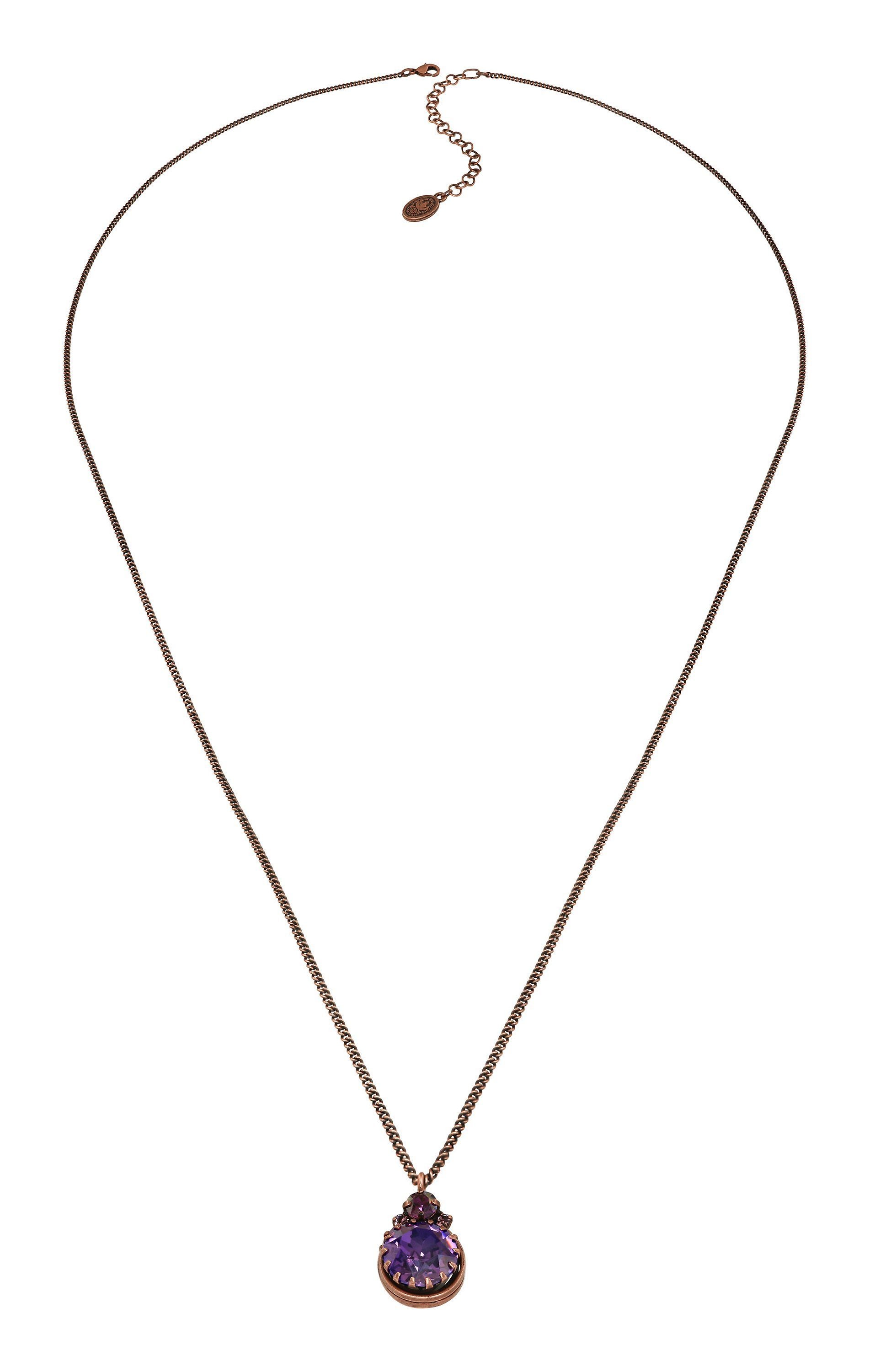 image pour Collier pendant (long) Boho Twist Lila crystal lilac shadow 