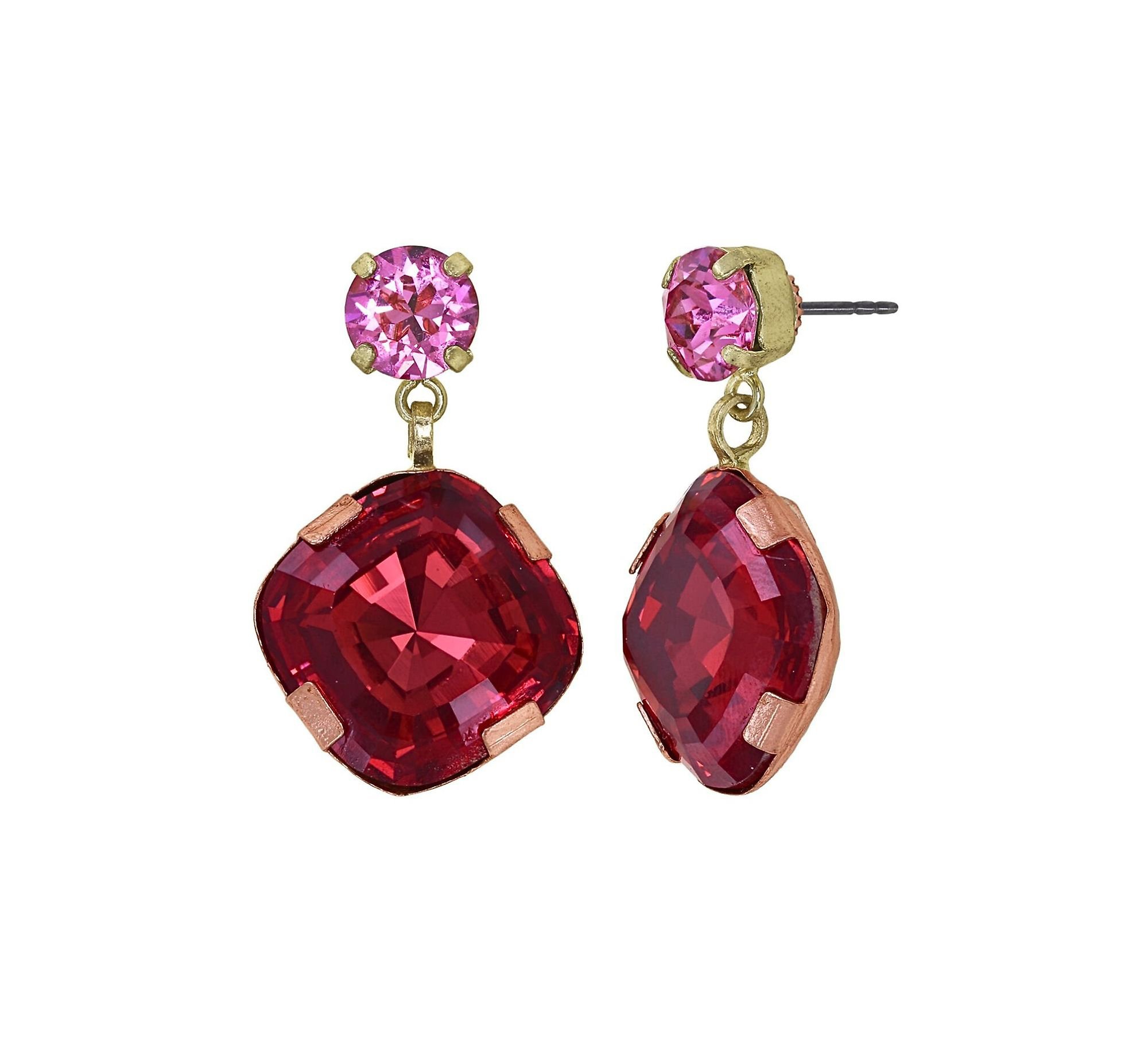 image for Earring Stud Dangling To The Max Coralline / Pink  size M