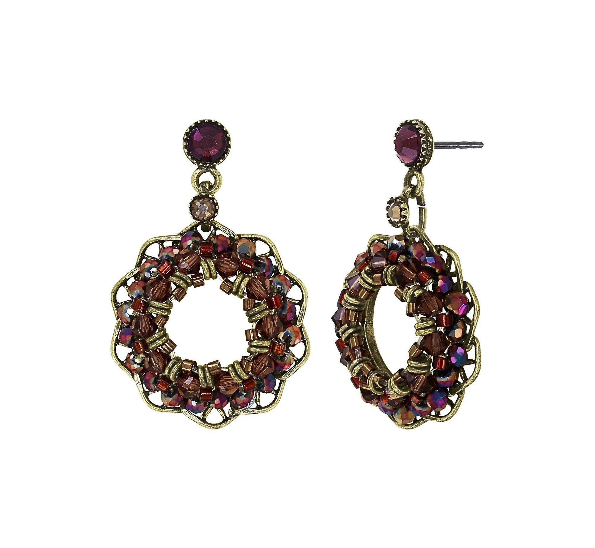 image for Earring Stud Dangling Soft Temptations Brown  S