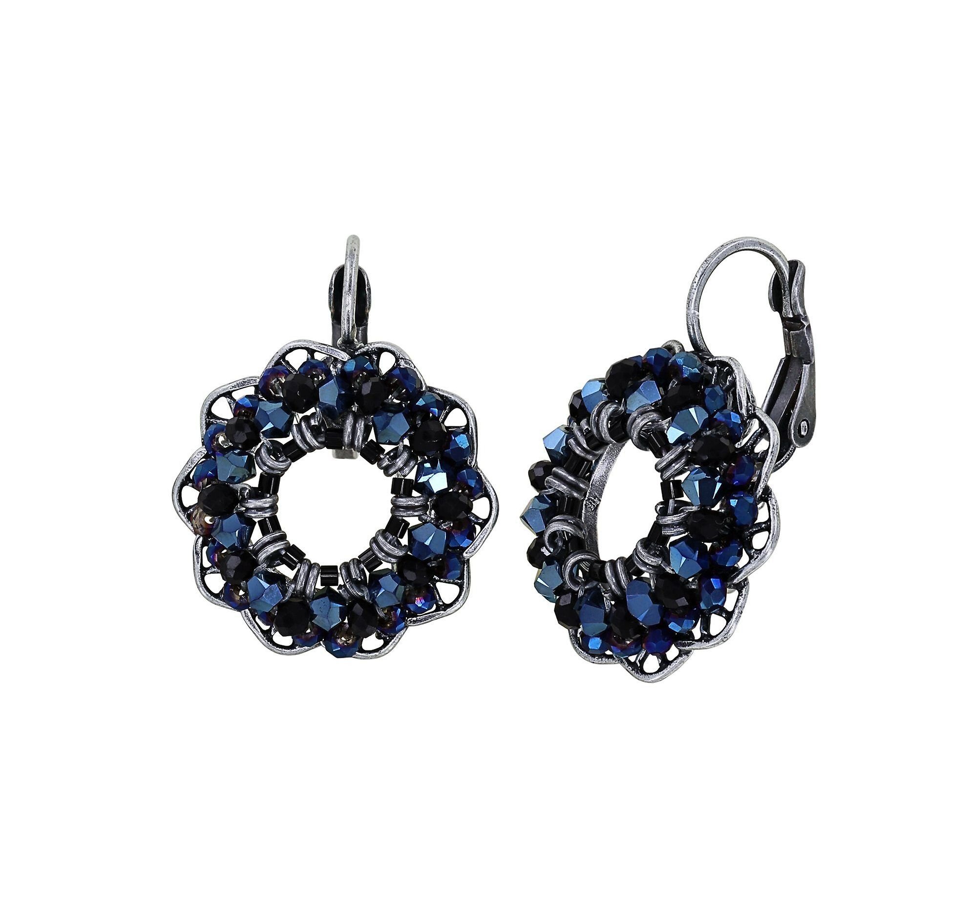 image pour Boucles d'oreilles Eurowire Soft Temptations Noir / Bleu  S