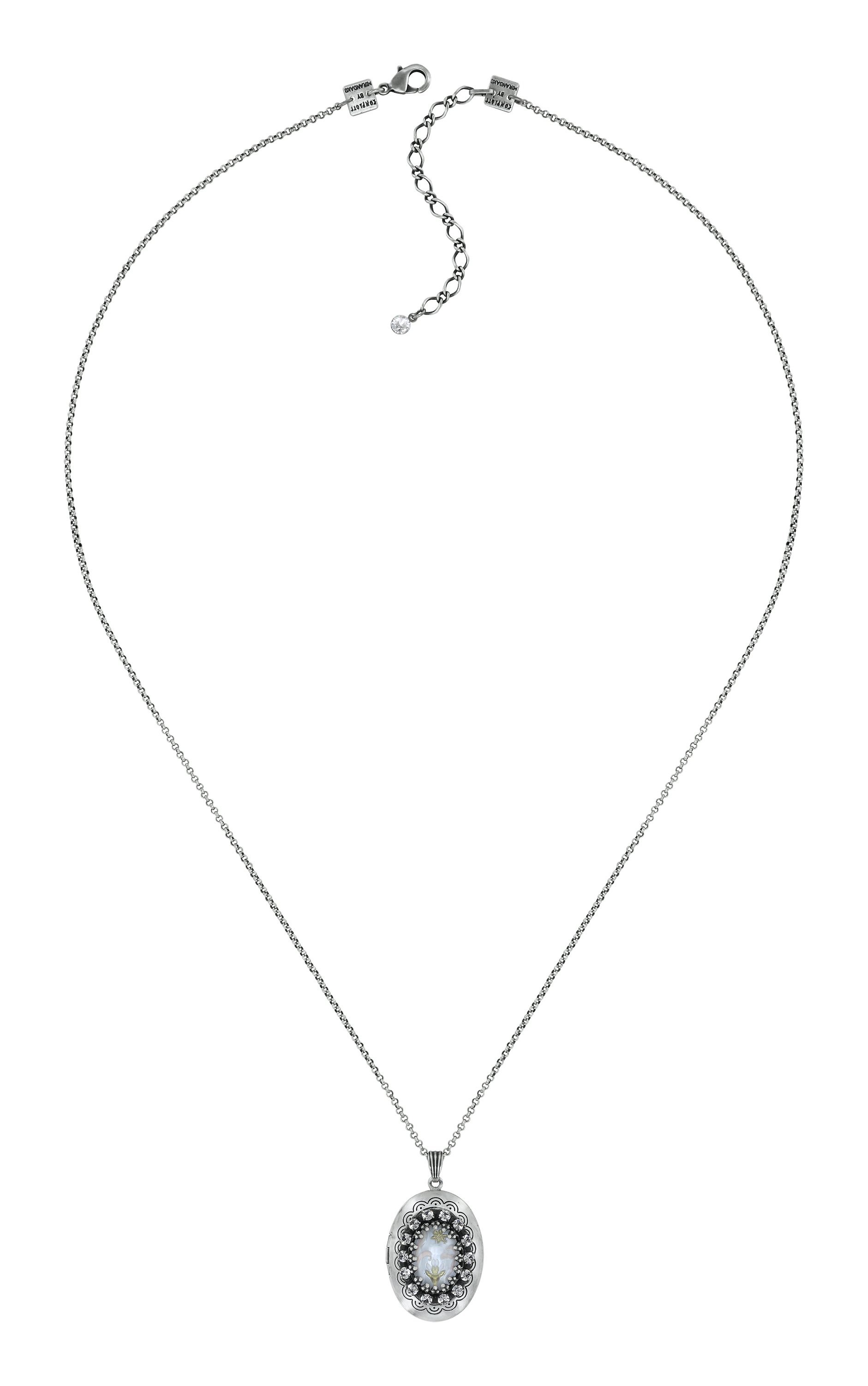 image pour Collier pendant (long) Chinoiserie Blanc  