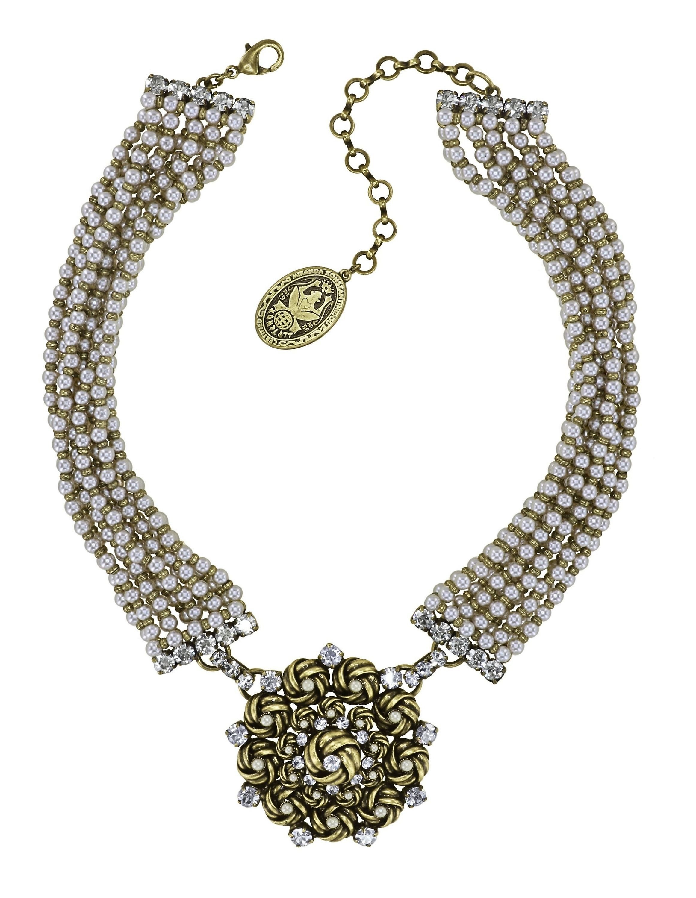 Bild für Halskette Collier La Comtesse II Weiß  Größe XL
