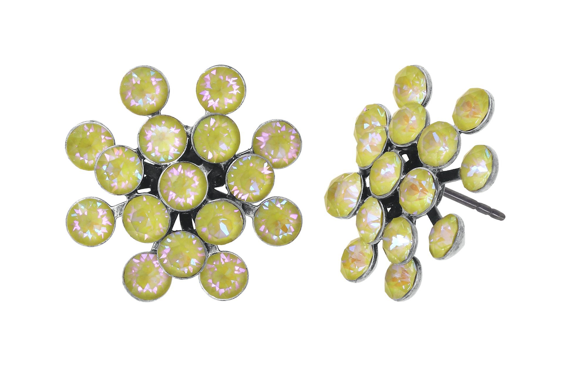 image for Earring Stud Magic Fireball Lemon Jelly crystal sunshine de lite Classic Size (21mm Ø)