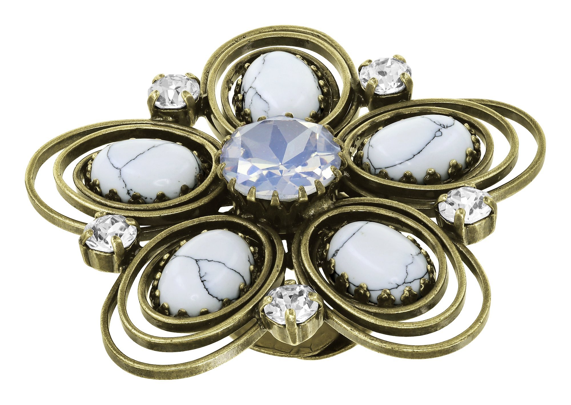 image for Ring Boho Twist White  size XL