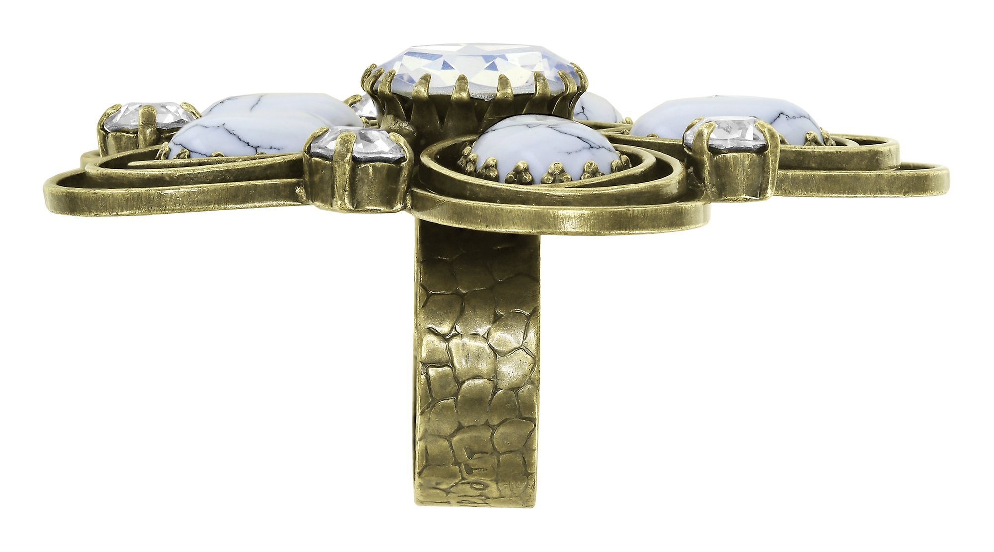 image pour Anneau Boho Twist Blanc  size XL