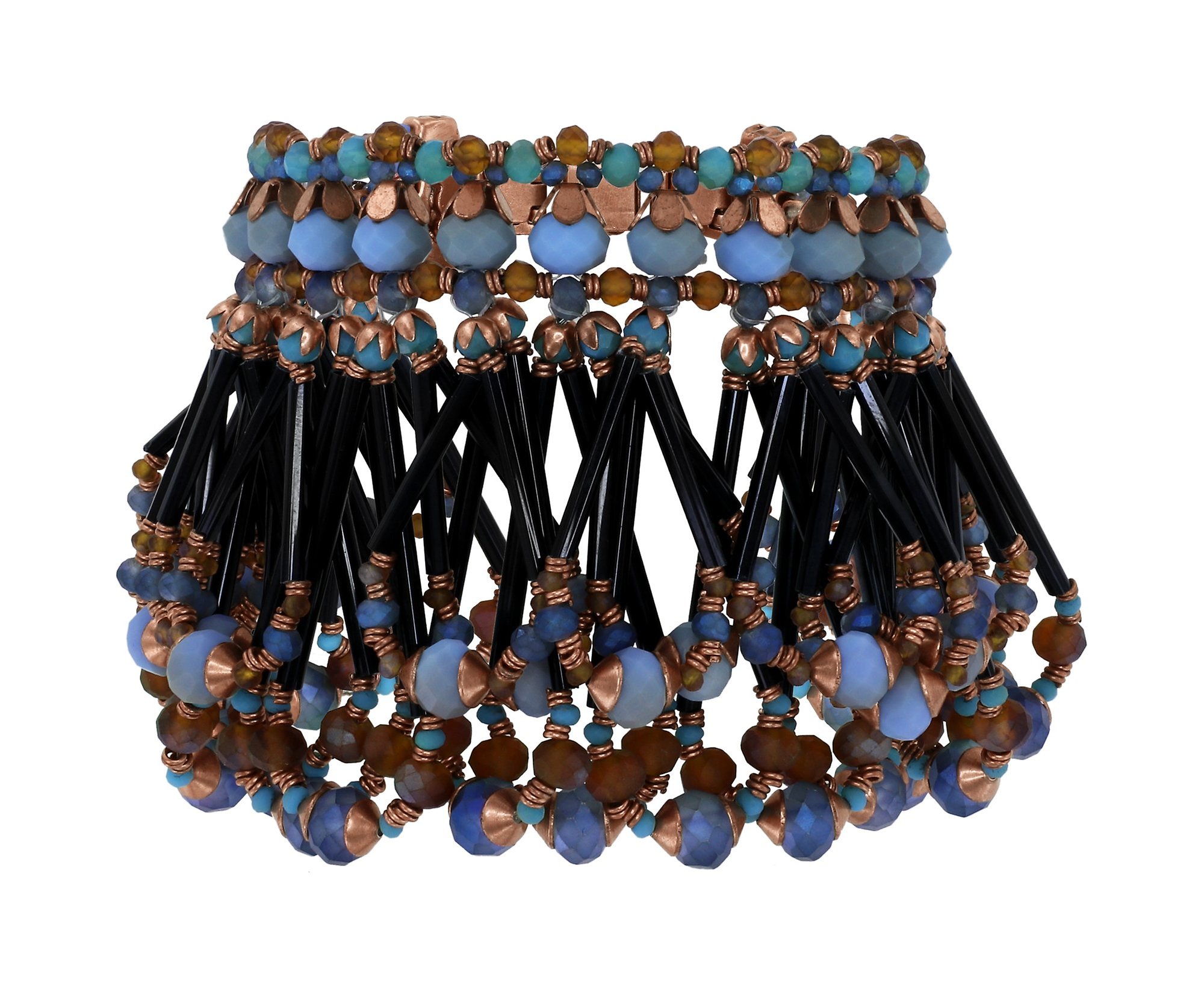 image pour Bracelet Beat of the Beads Bleu / Marron  